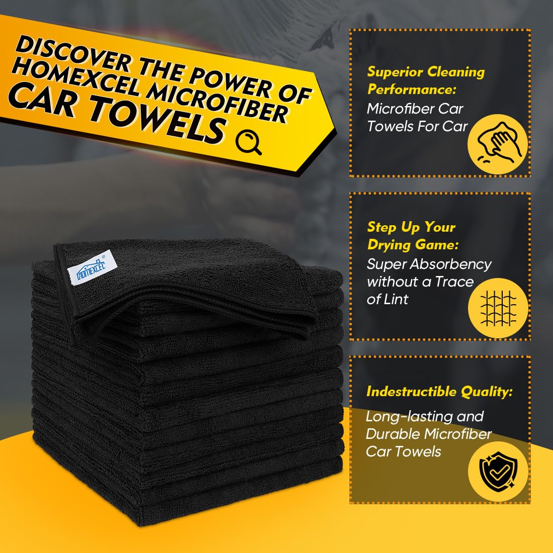 Microfiber Cleaning Cloths 12 Pack (12 Count)