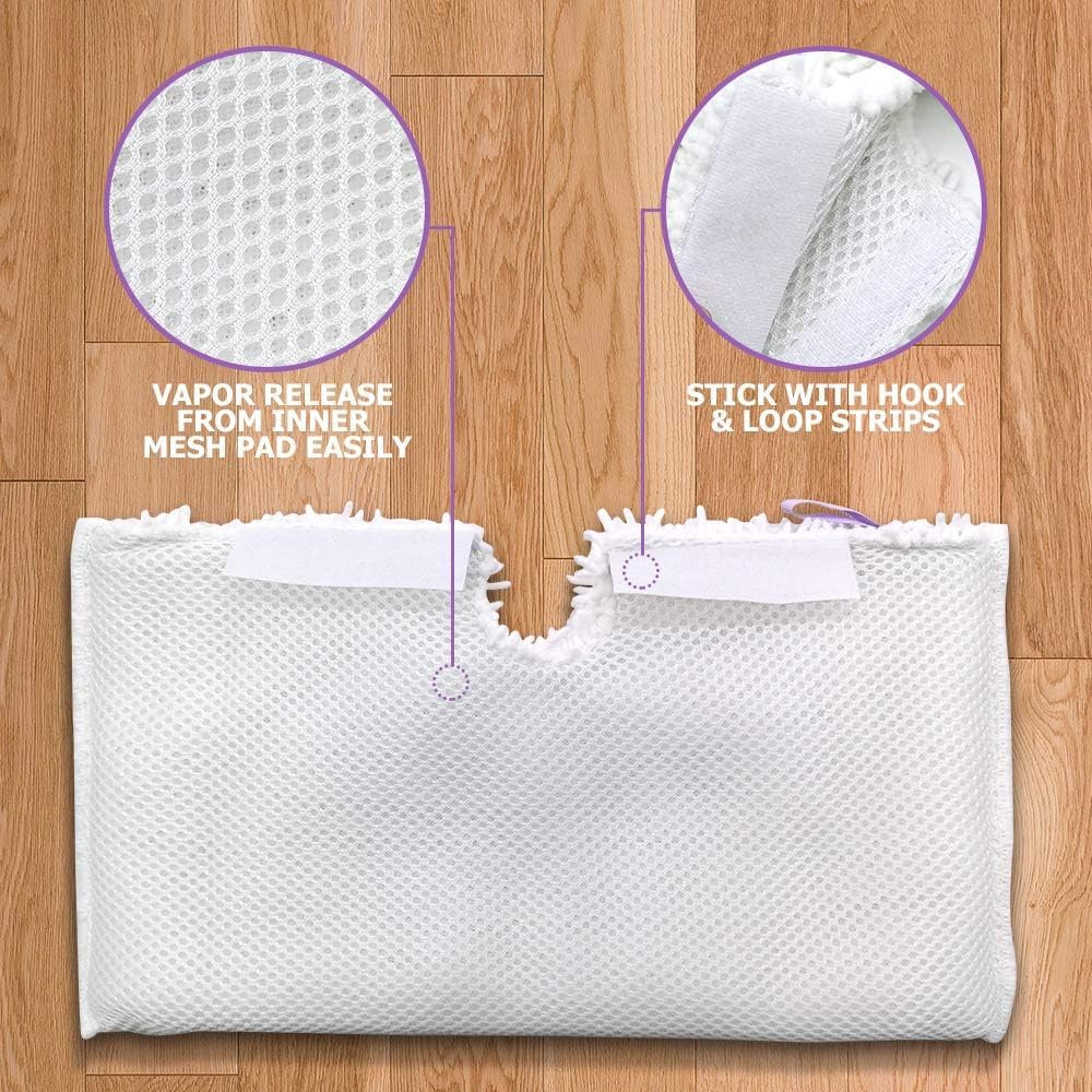 Replacement Steam Mop Pads for Shark Steam Mop Pads Compatible with S3500 Series S3501 S3601 S3550 S3901 S3801 SE450 S3801CO S3601D Steam Pocket Mop