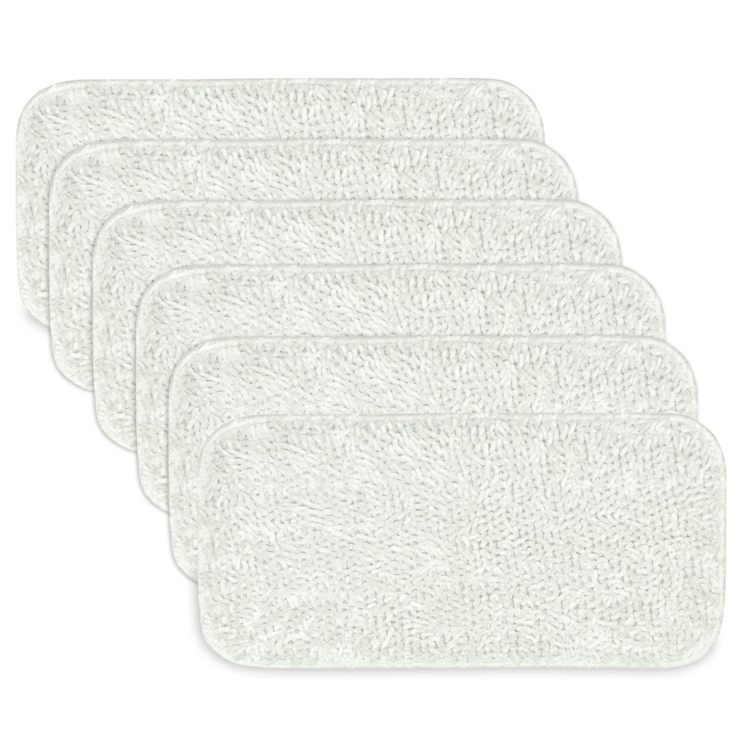 Sienna Luna Replacement Pads Microfiber Mop Pads Fit for Steamer Head SSM (6 Count)