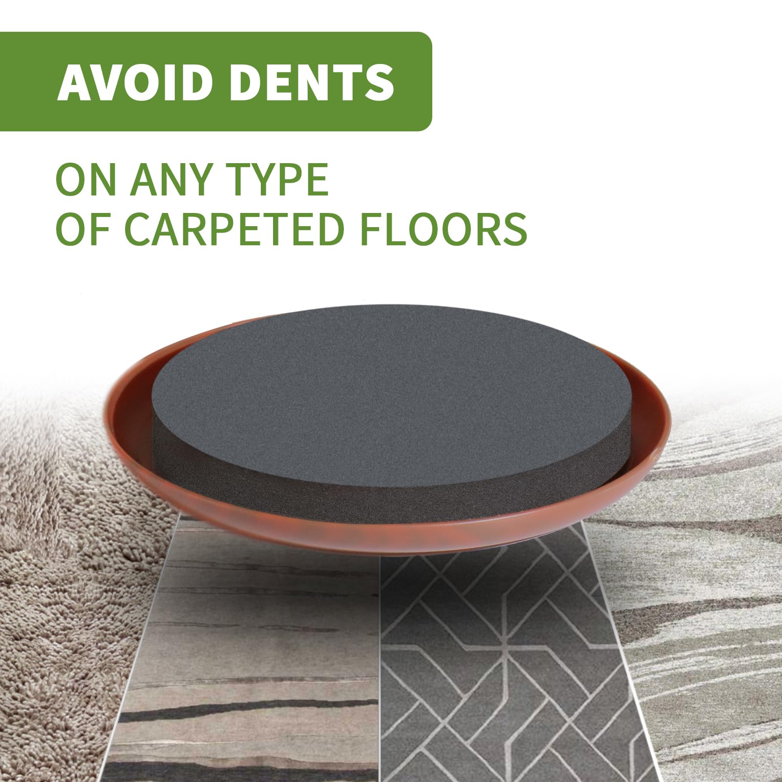 Furniture Sliders for Carpet 8 PCS (8 Count)