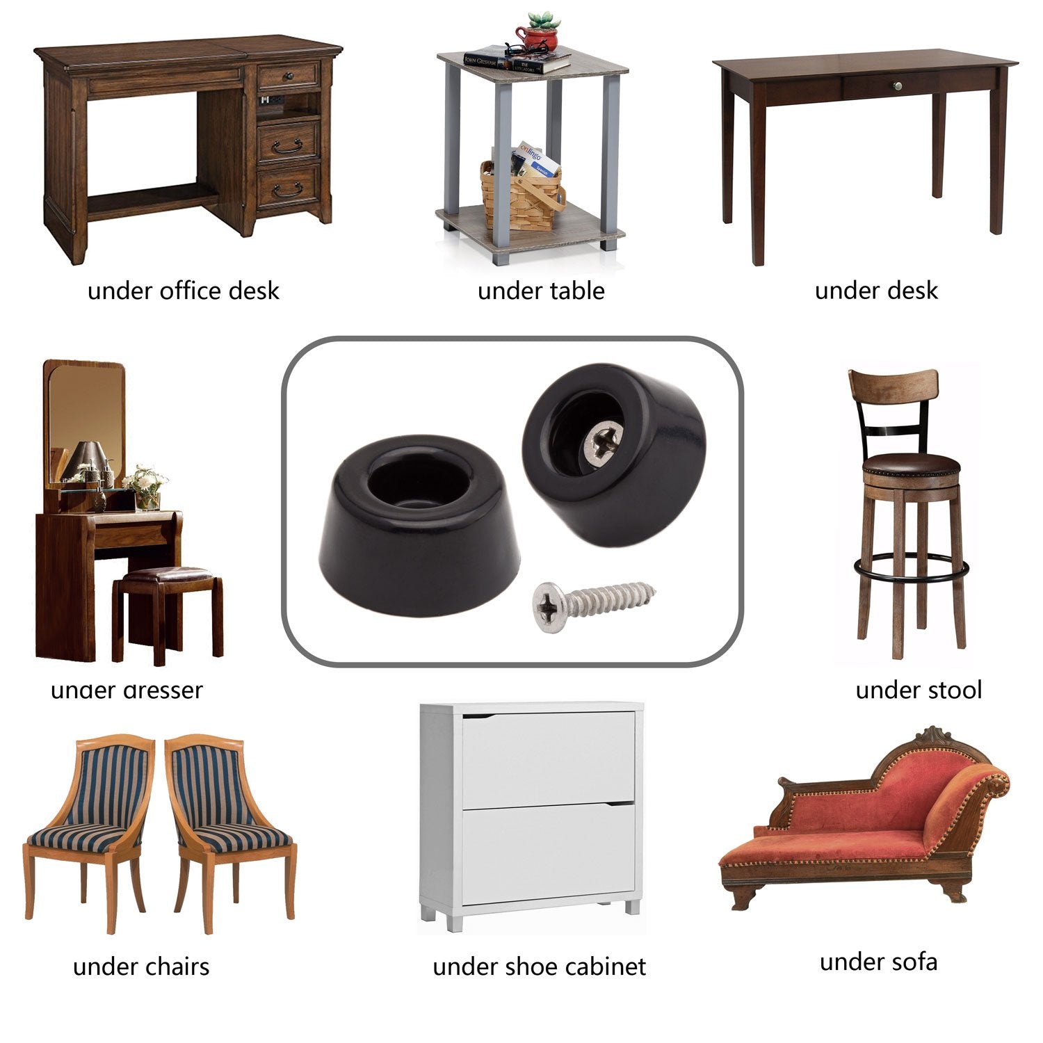 20pcs Round Furniture Pads (20 Count)