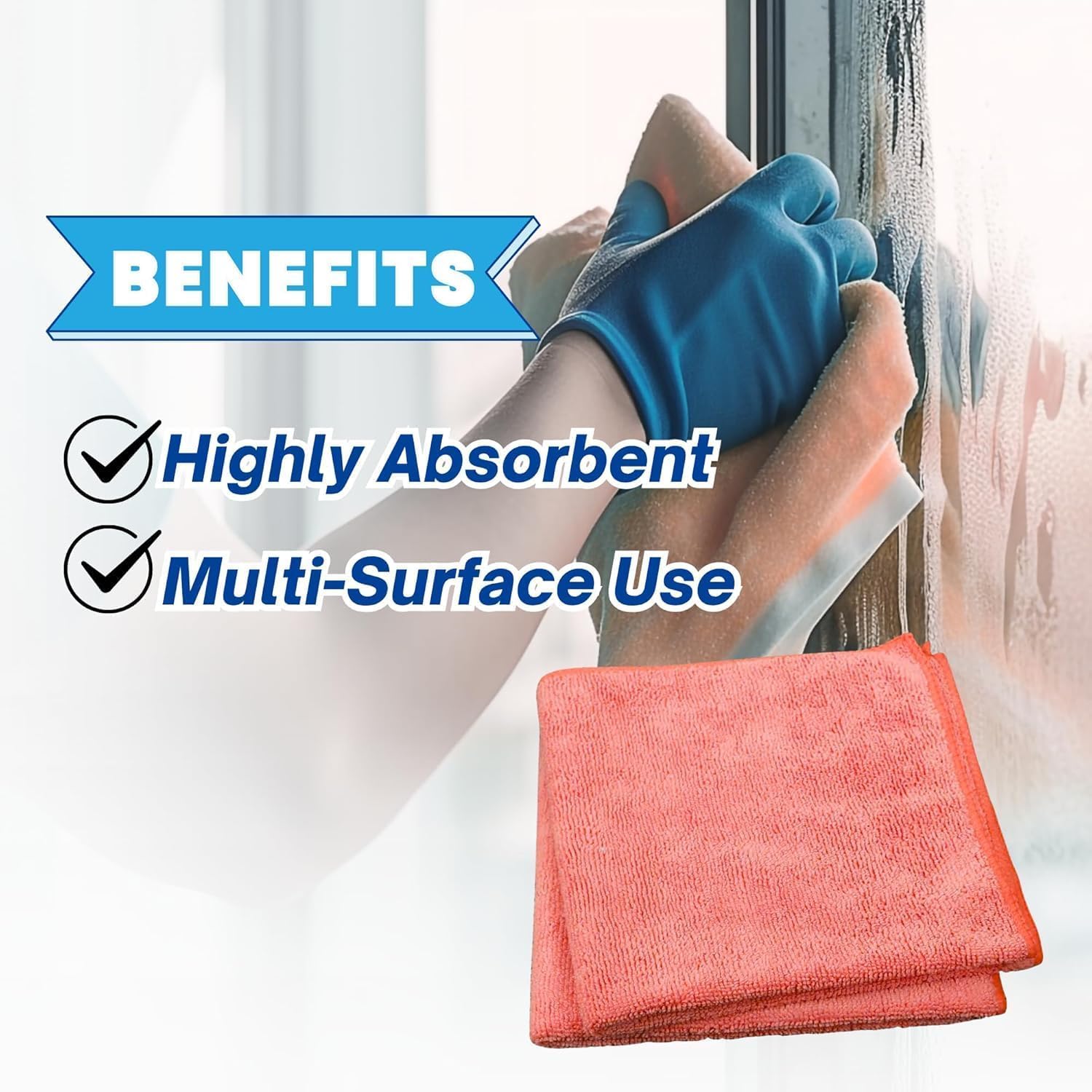 Single Microfiber Cleaning Cloth 40x40 cm
