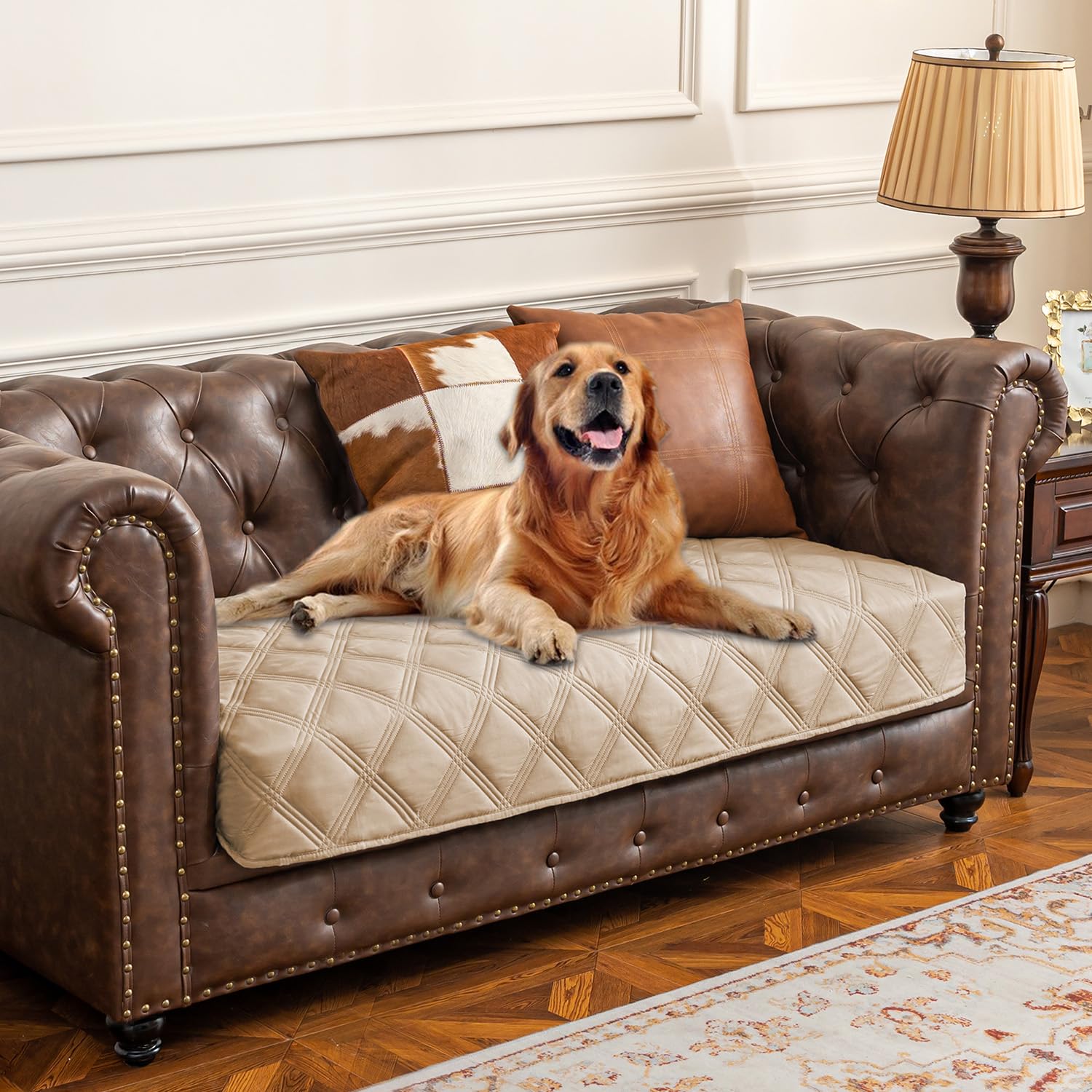 Waterproof Dog Bed Cover Pet Blanket with Anti