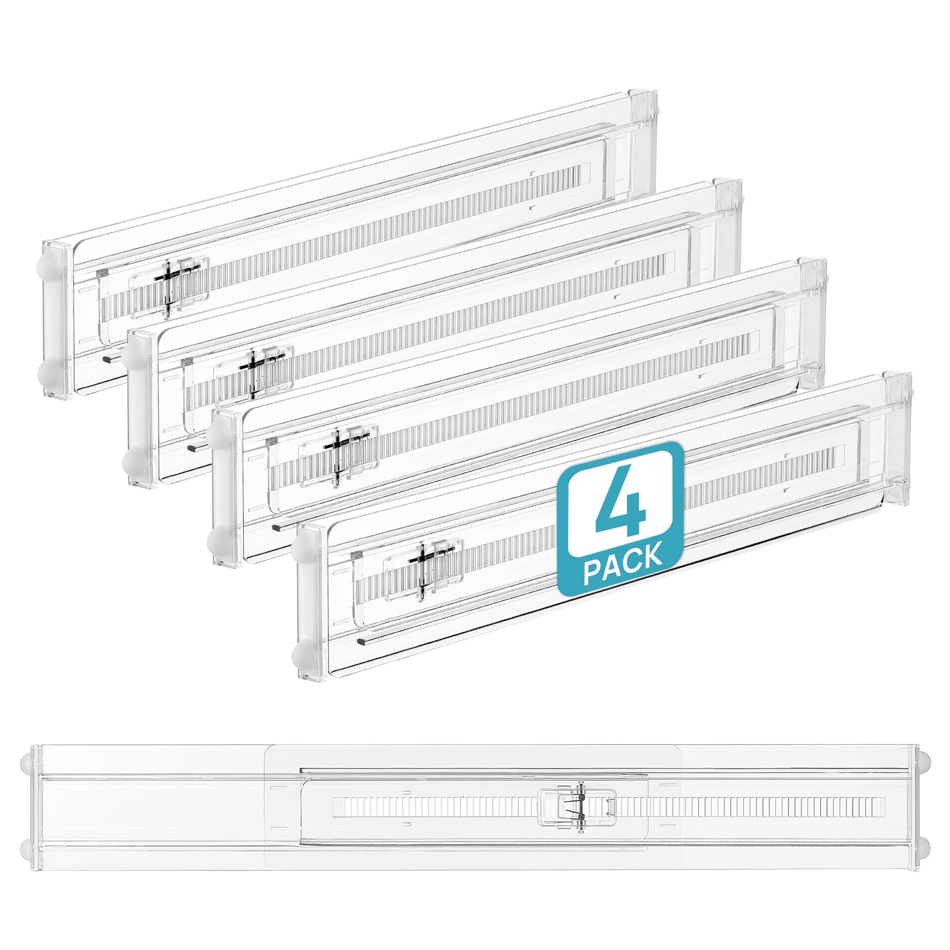 4 Pack Shallow Drawer Dividers (4 Count)