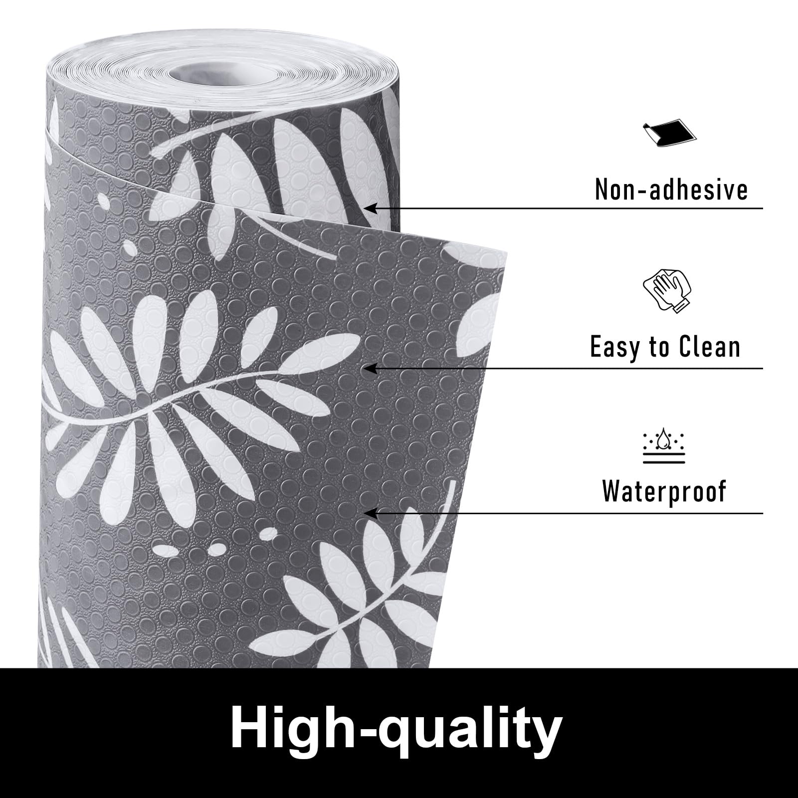 Shelf Liners for Kitchen Cabinets Waterproof & Oil (34.7 Sq Ft)