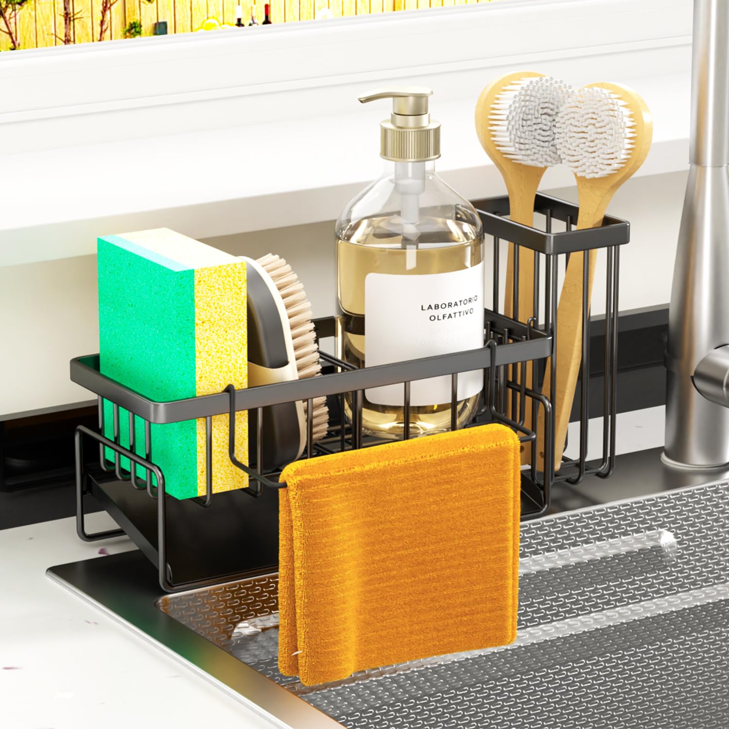 Sponge Holder & Sink Caddy Organizer