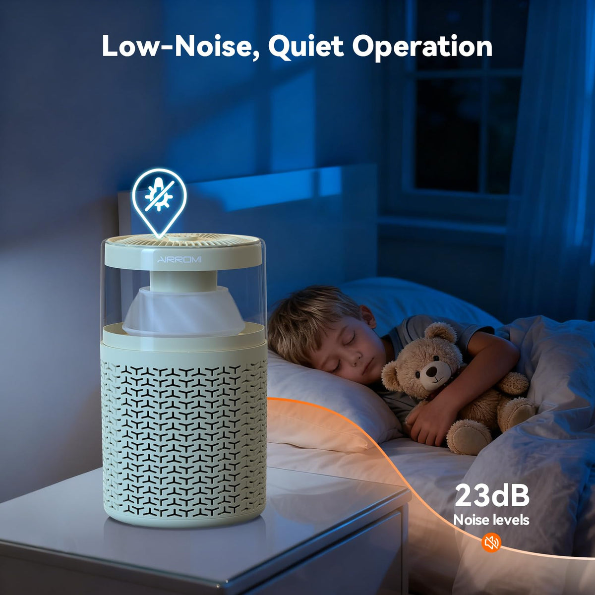 Pet Air Purifier for Home & Bedroom