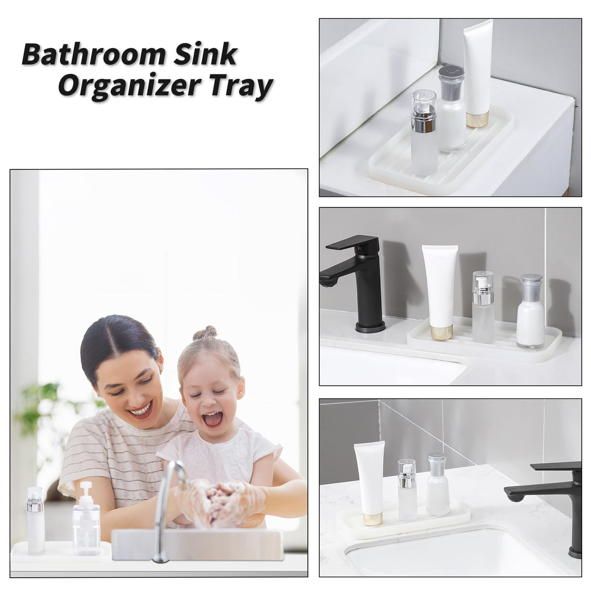 Silicone Kitchen Sink Organizer Tray for Multiple Usage