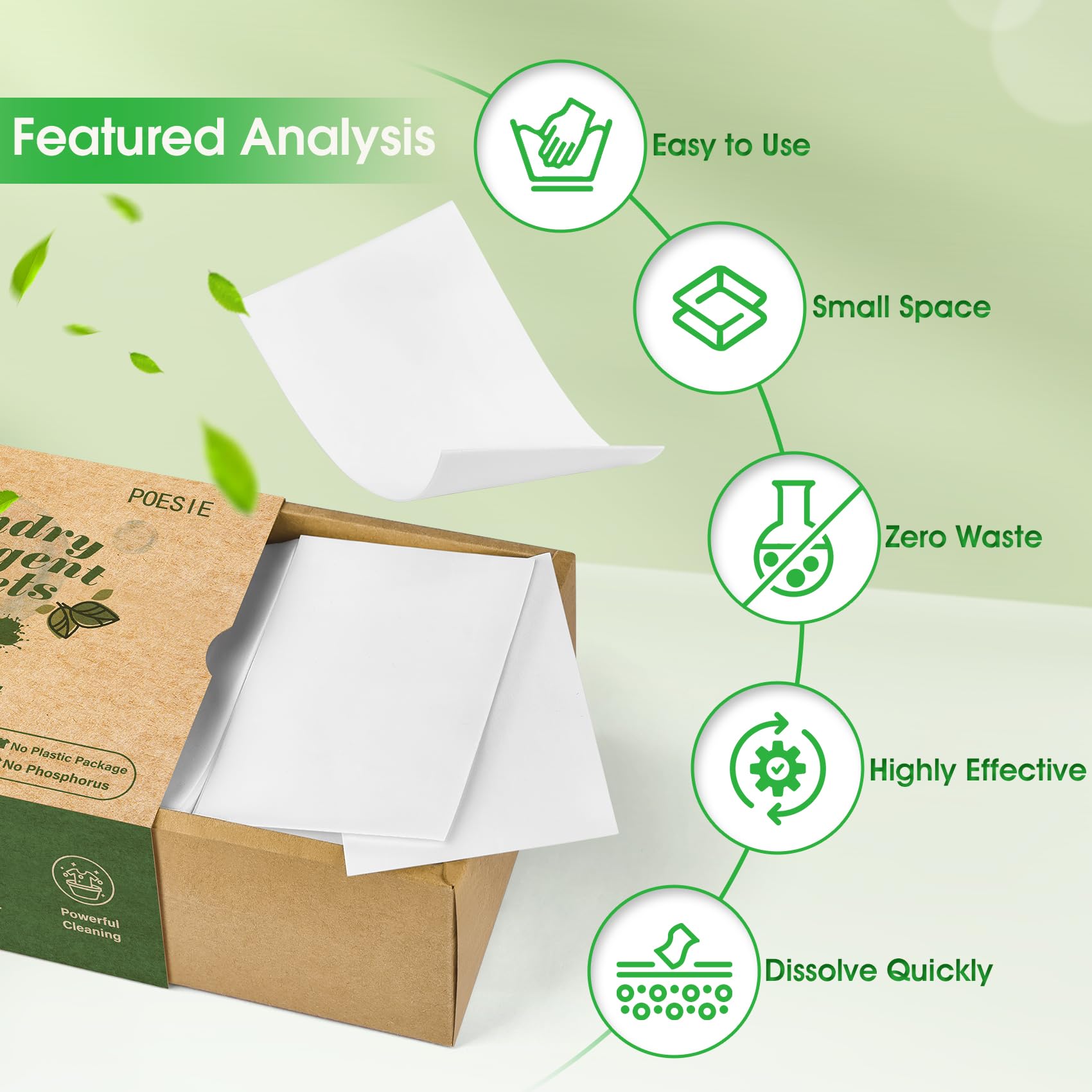 Laundry Detergent Sheets Fresh Scent 320 Sheet Liquidless Soap Sheets Detergent for Travel Camping Dormitory Hotel (320 Count)