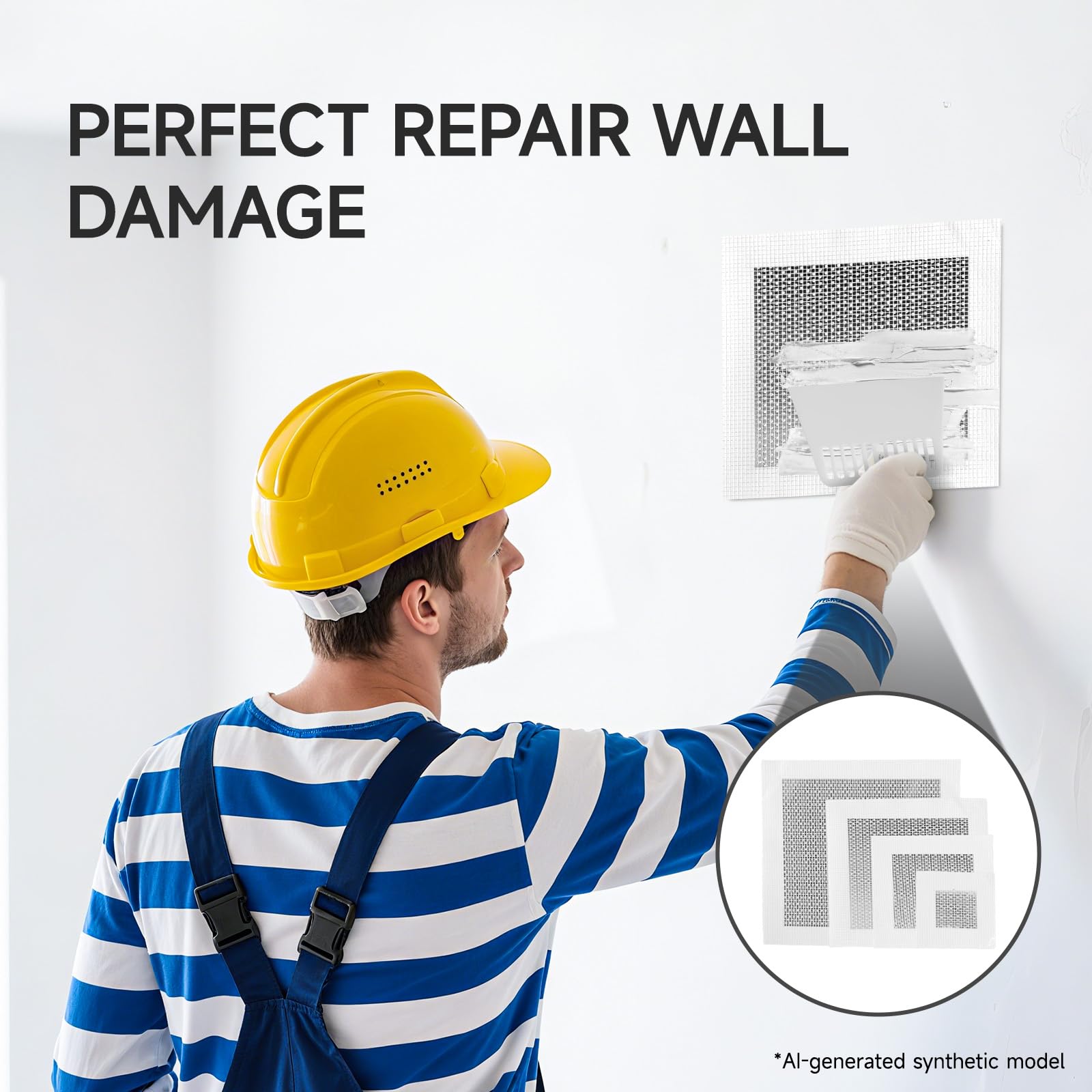 19 PCS Wall Repair Patch Kit