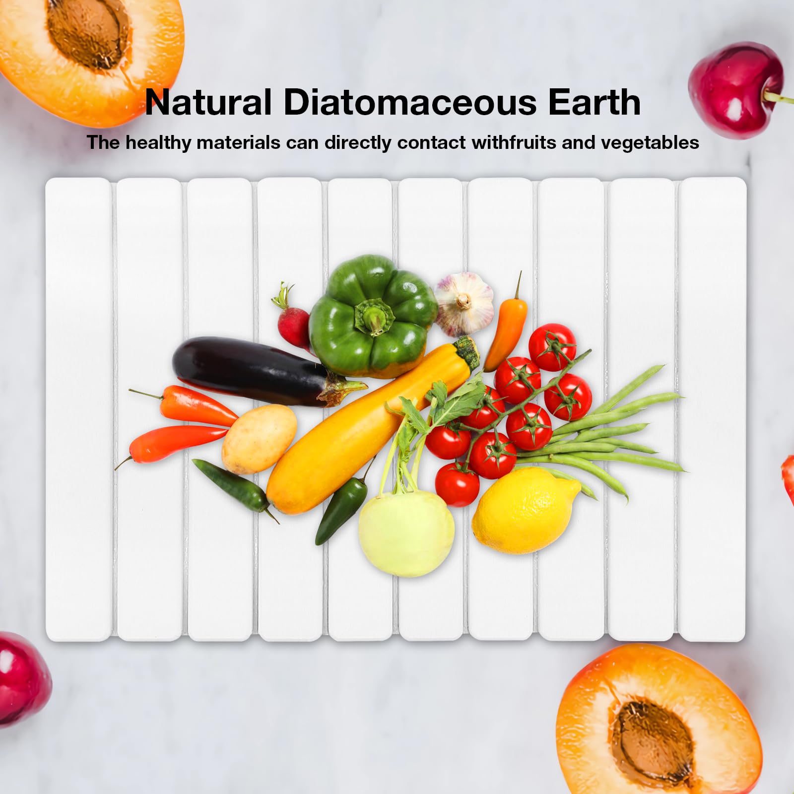Diatomaceous Earth Stone Dish Drying Mat for Kitchen Counter