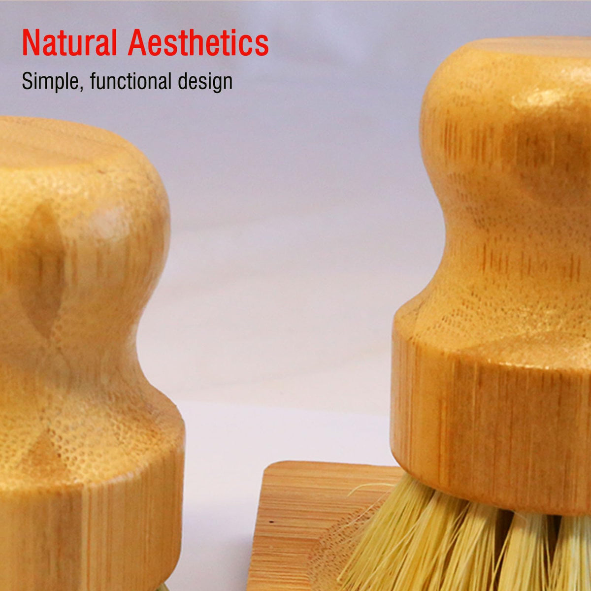 Bamboo Vegetable Brush (2 Count)