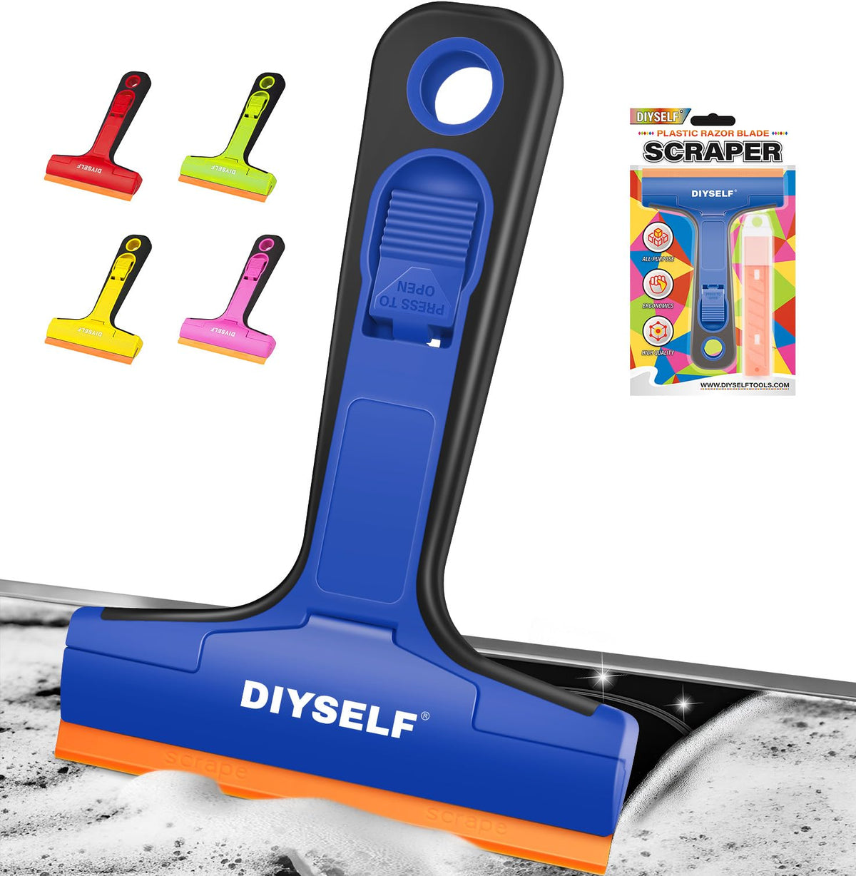 Window Scraper with 5 Pcs 4