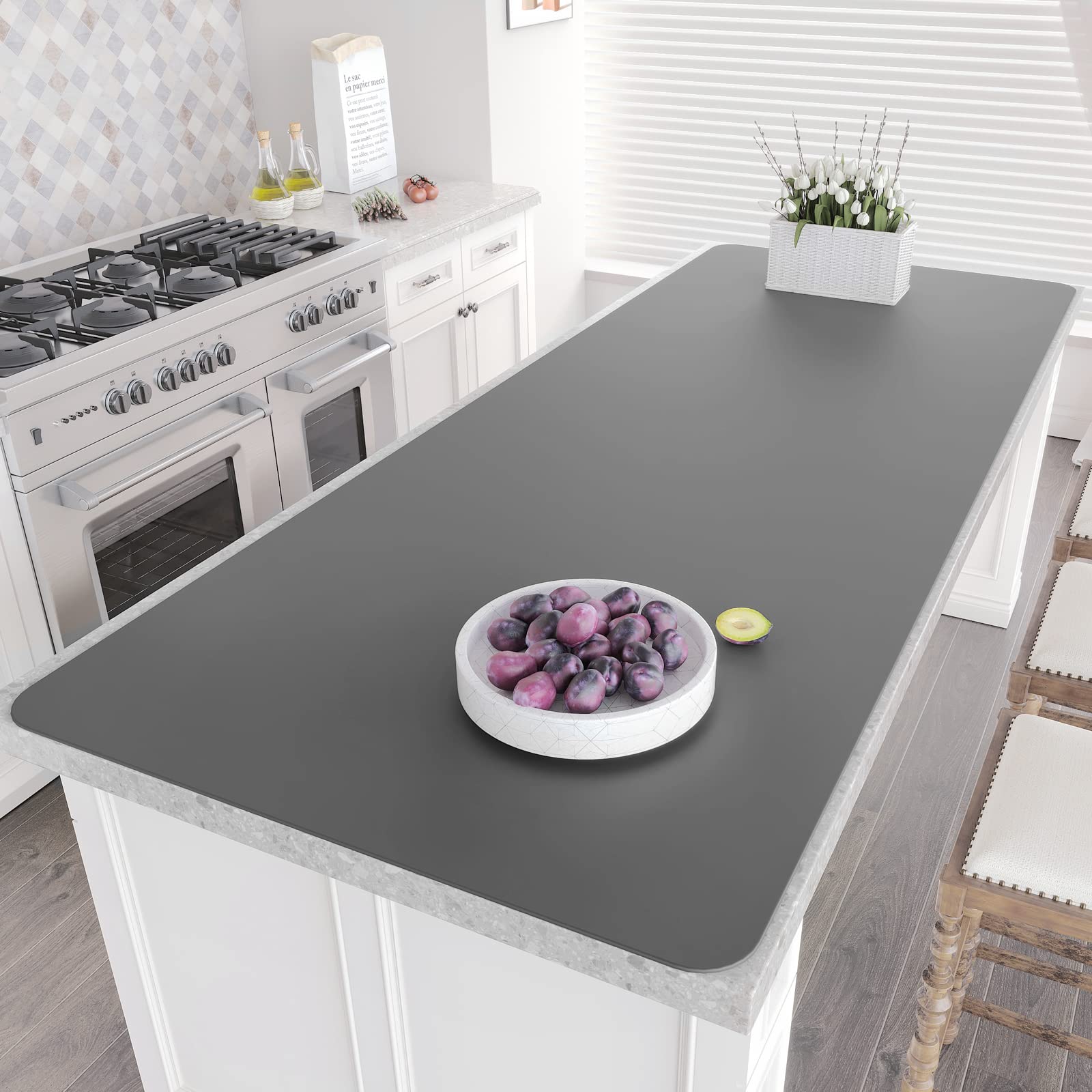 Silicone Mat 78.7”x 23.6” Heat Resistant Mats for Countertop