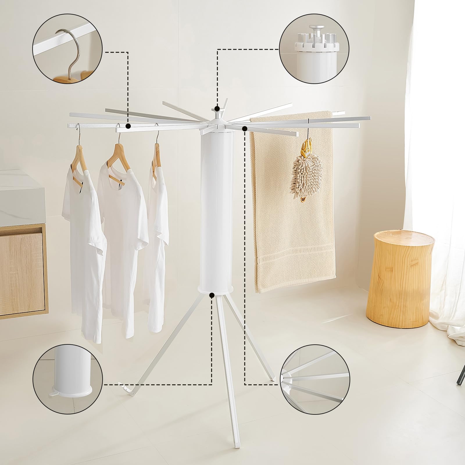 Tripod Clothes Drying Rack