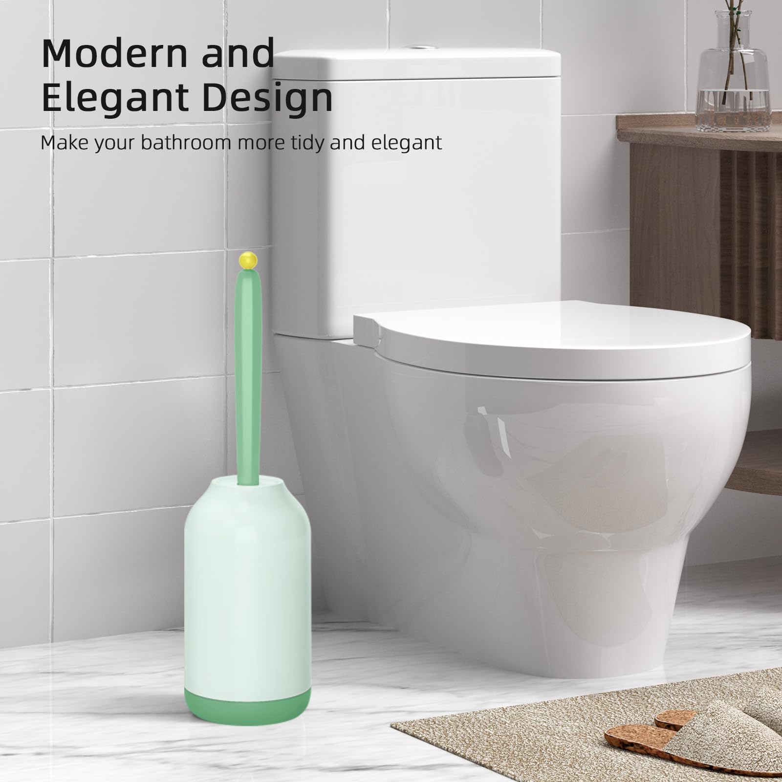 Toilet Bowl Brush Holder Set
