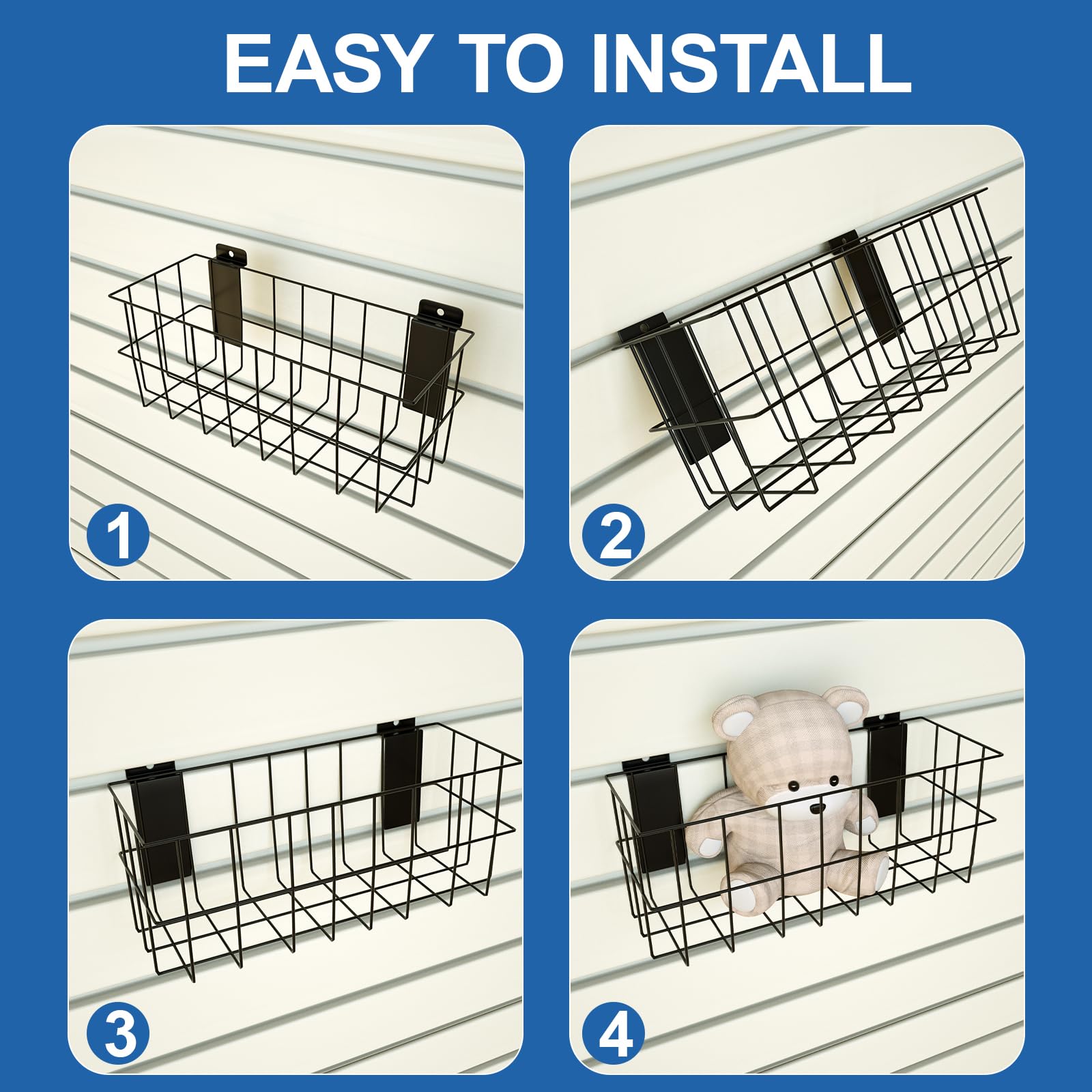 29 PCS Slatwall Accessories Kit for Garage Rooms Shops Storage