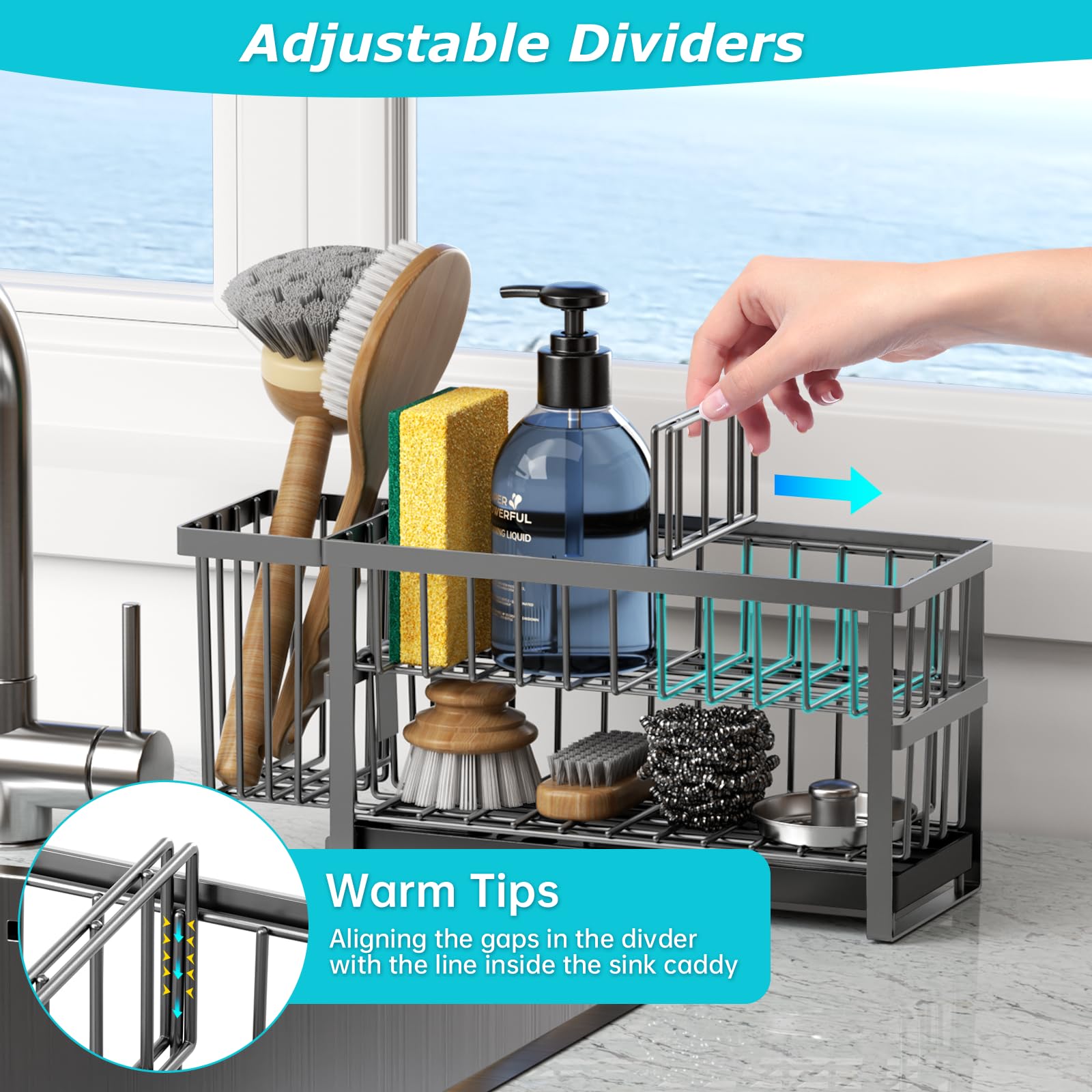 Sponge Holder for Kitchen Sink