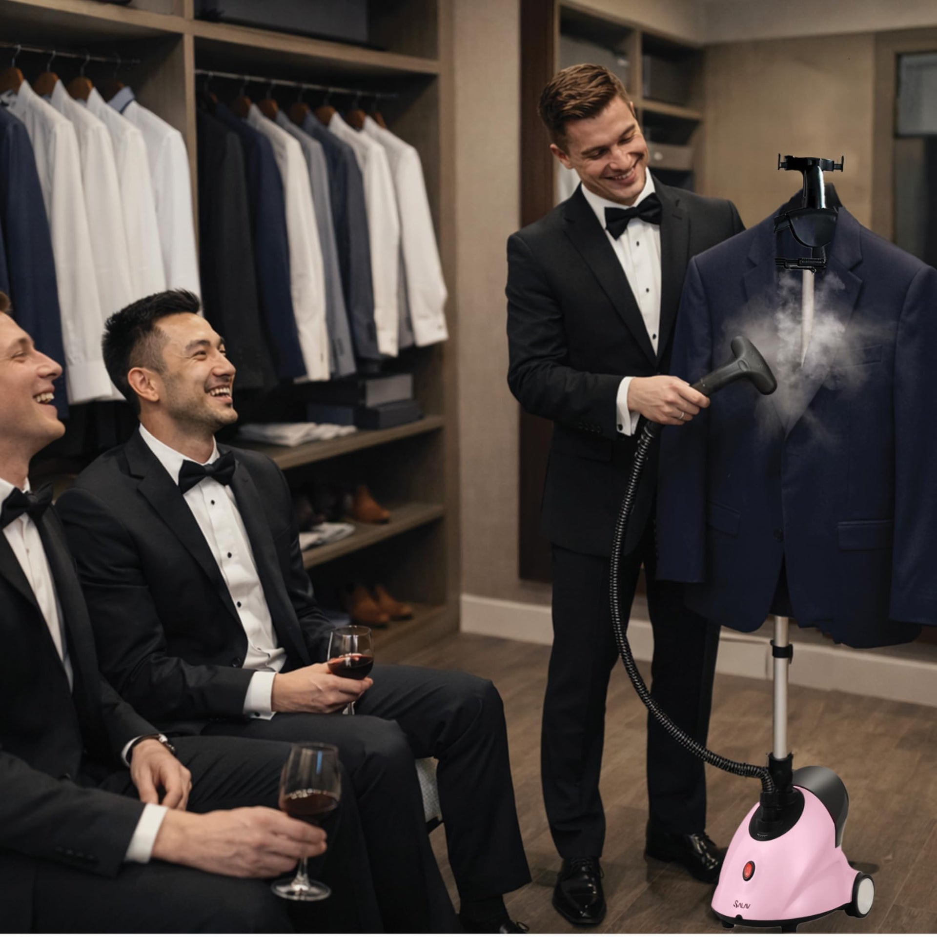 Full Size Garment Steamer for Clothes with Wheels