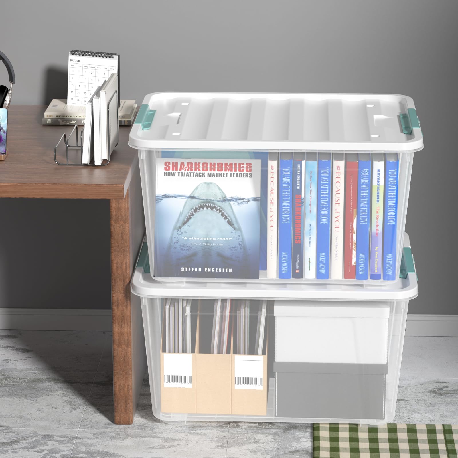 85 Qt Storage Box with Latching Lid (2 Count)