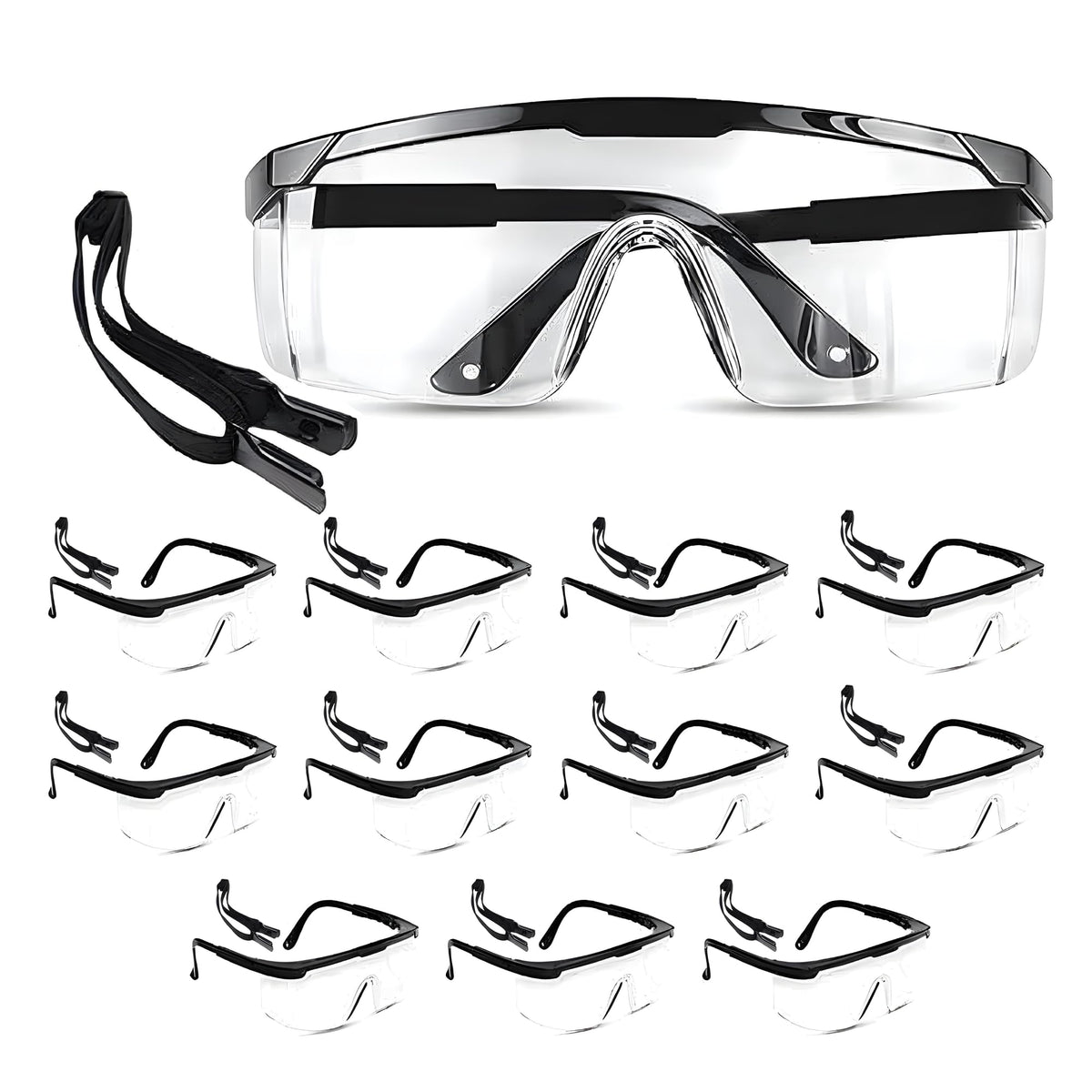 12 Pack Safety Glasses for Men & Women (12 Count)