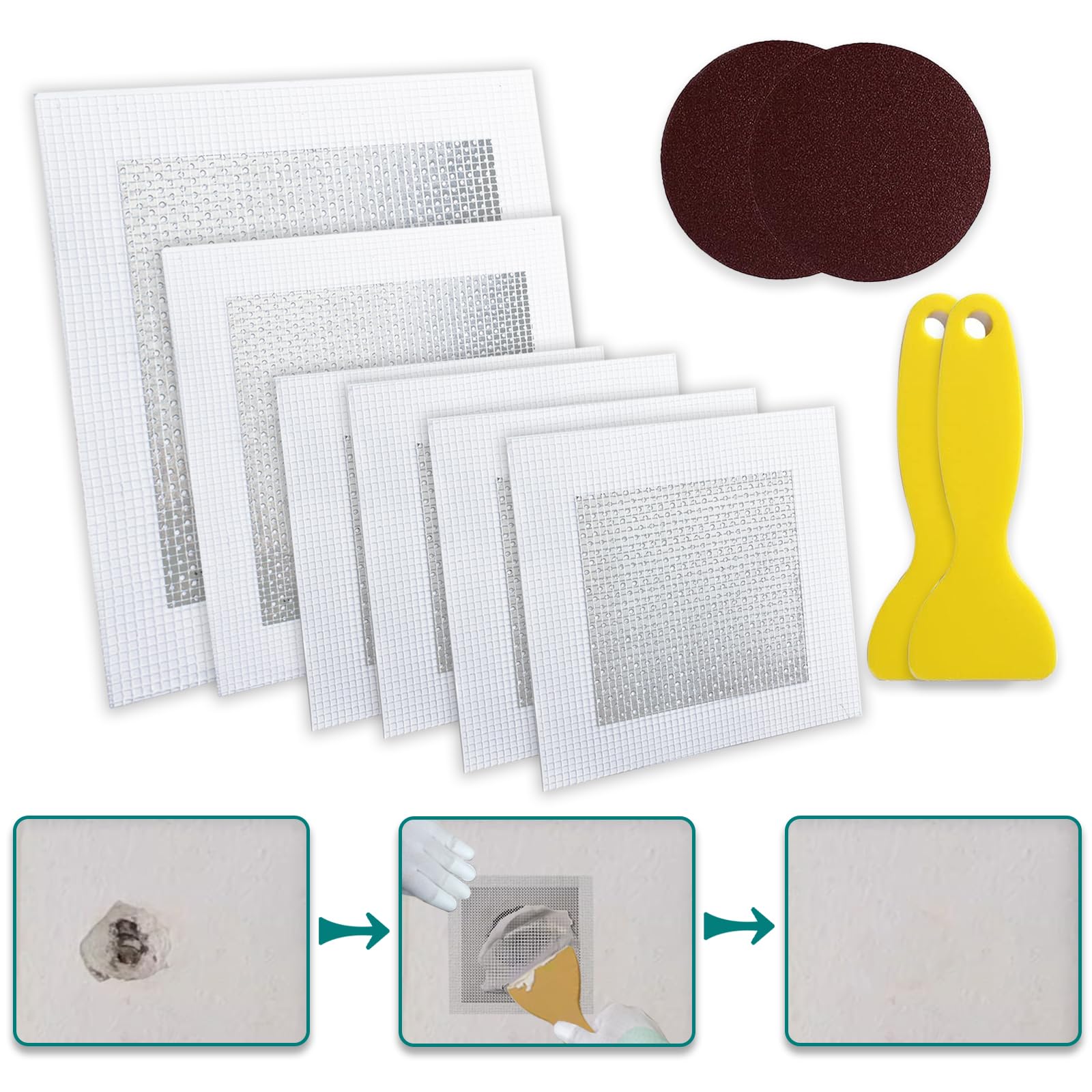 10 Pack Drywall Repair Kit for Large Holes