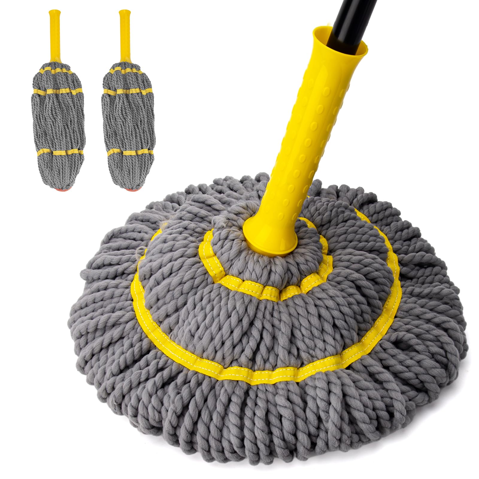 Self Wringing Twist Mop with 1 Extra Refill