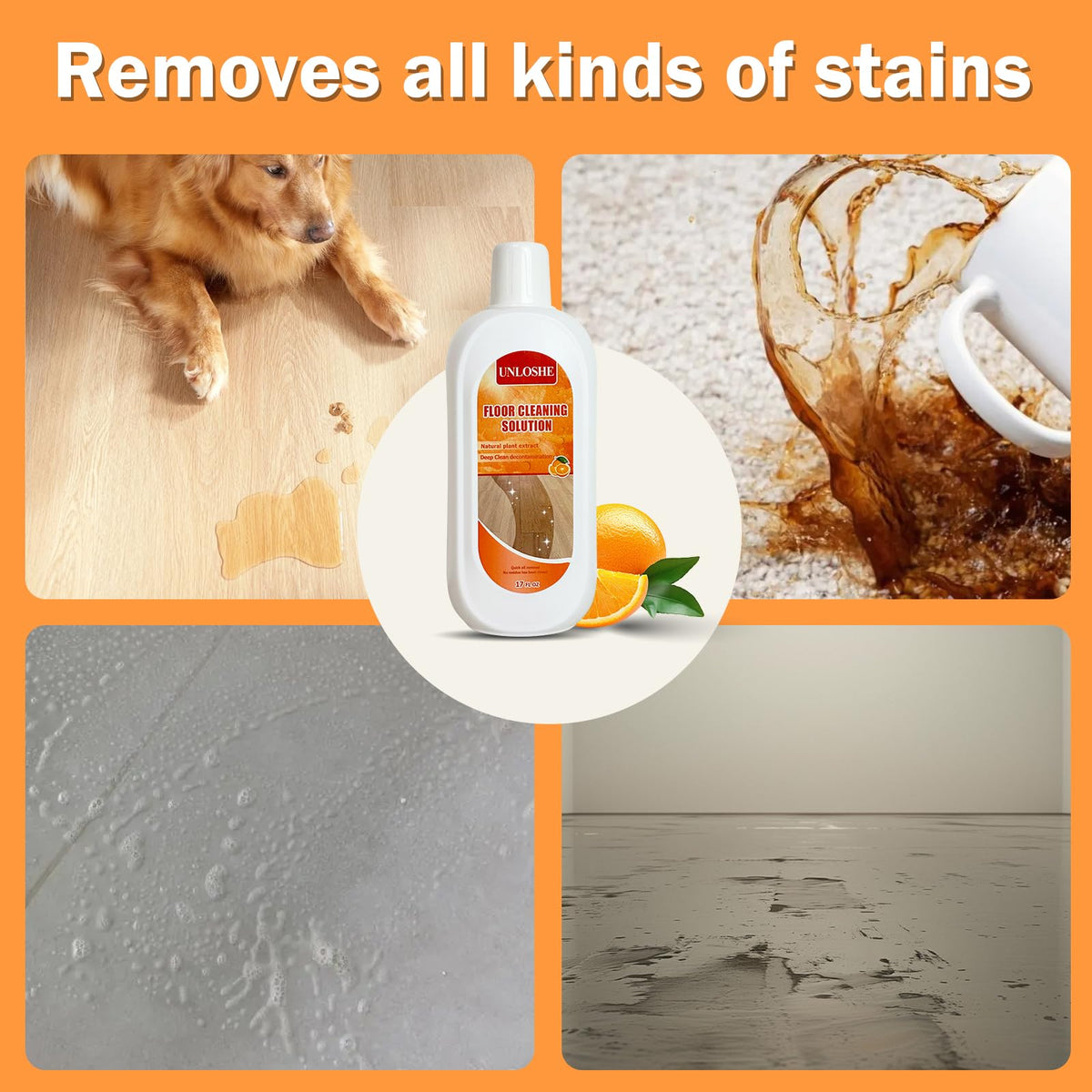 Floor Cleaning Solution for Robot Vacuum Mops (34 Fl Oz)