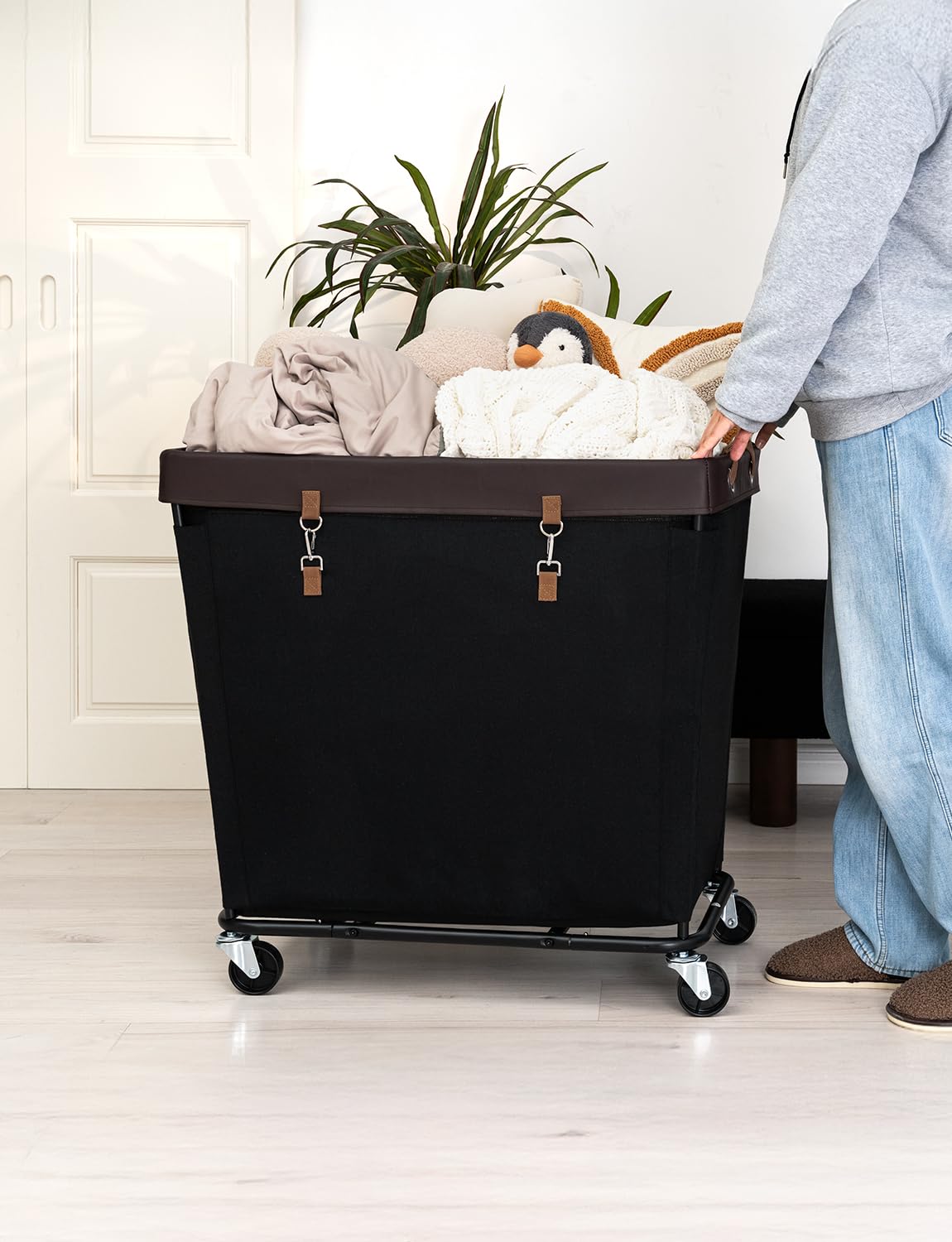 320L Laundry Basket with Wheels