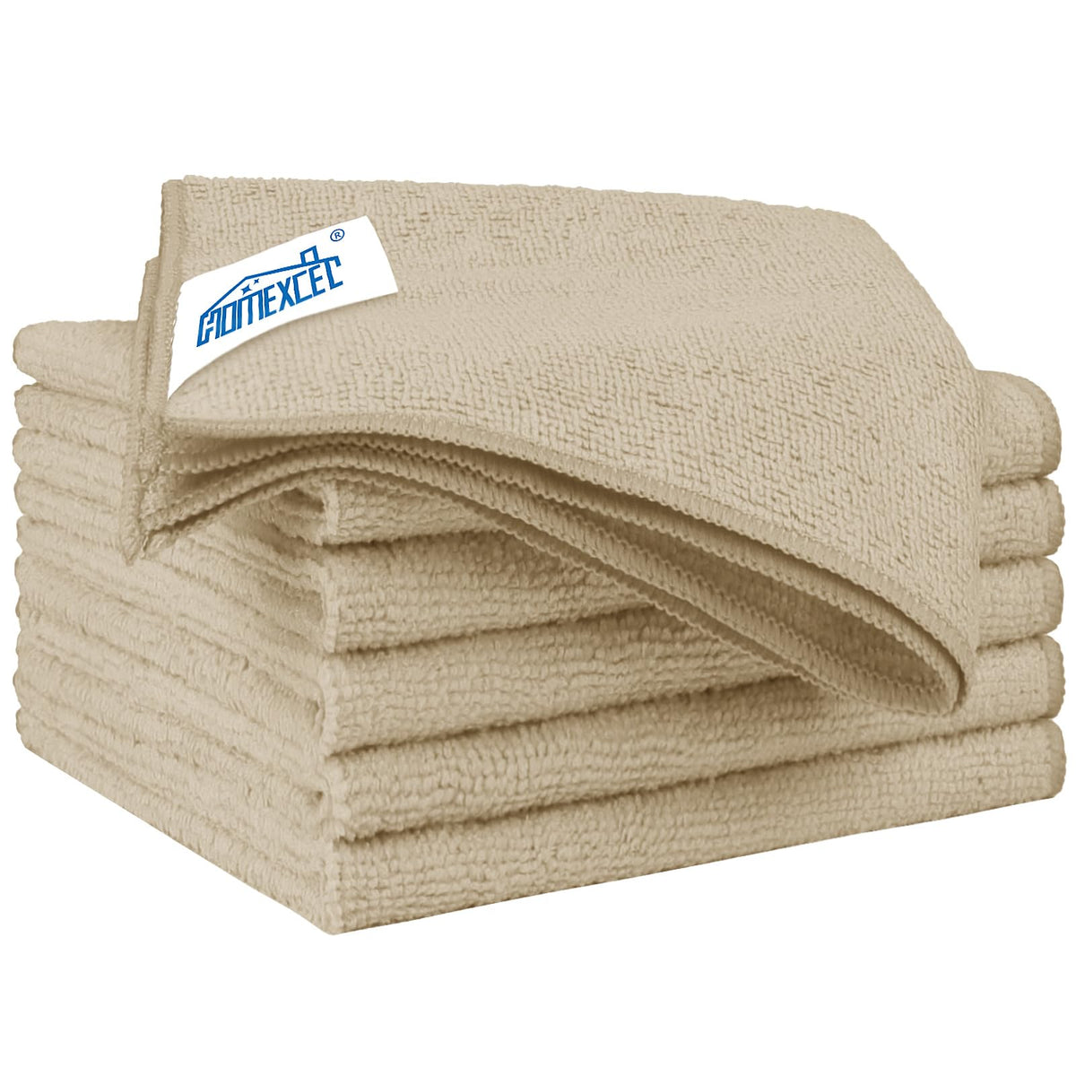 Brown Microfiber Cleaning Cloth 6 Pack 12.5 x 12.5 inch Microfiber Towels for Cars Ultra Absorbent Car Washing Cloth Lint Free Streak Free Cleaning Rags for Car (6 Count)