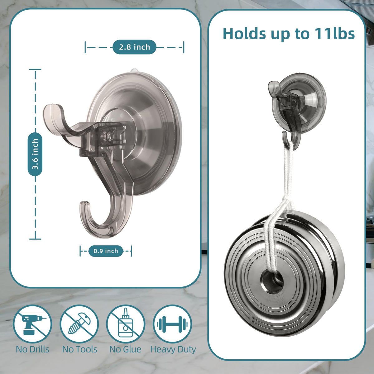 Suction Hooks (5 Count)