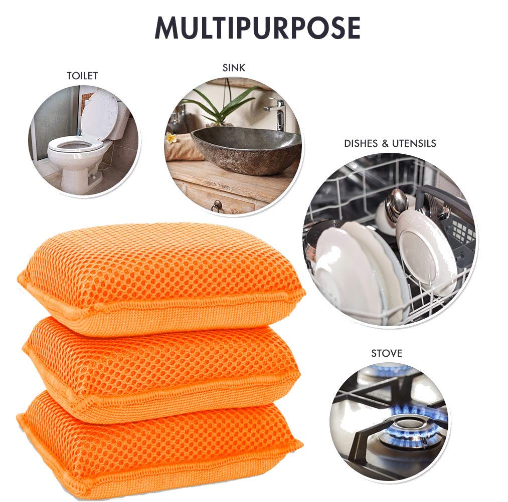 Commercial Miracle Microfiber Kitchen Sponge by Scrub (6 Count)