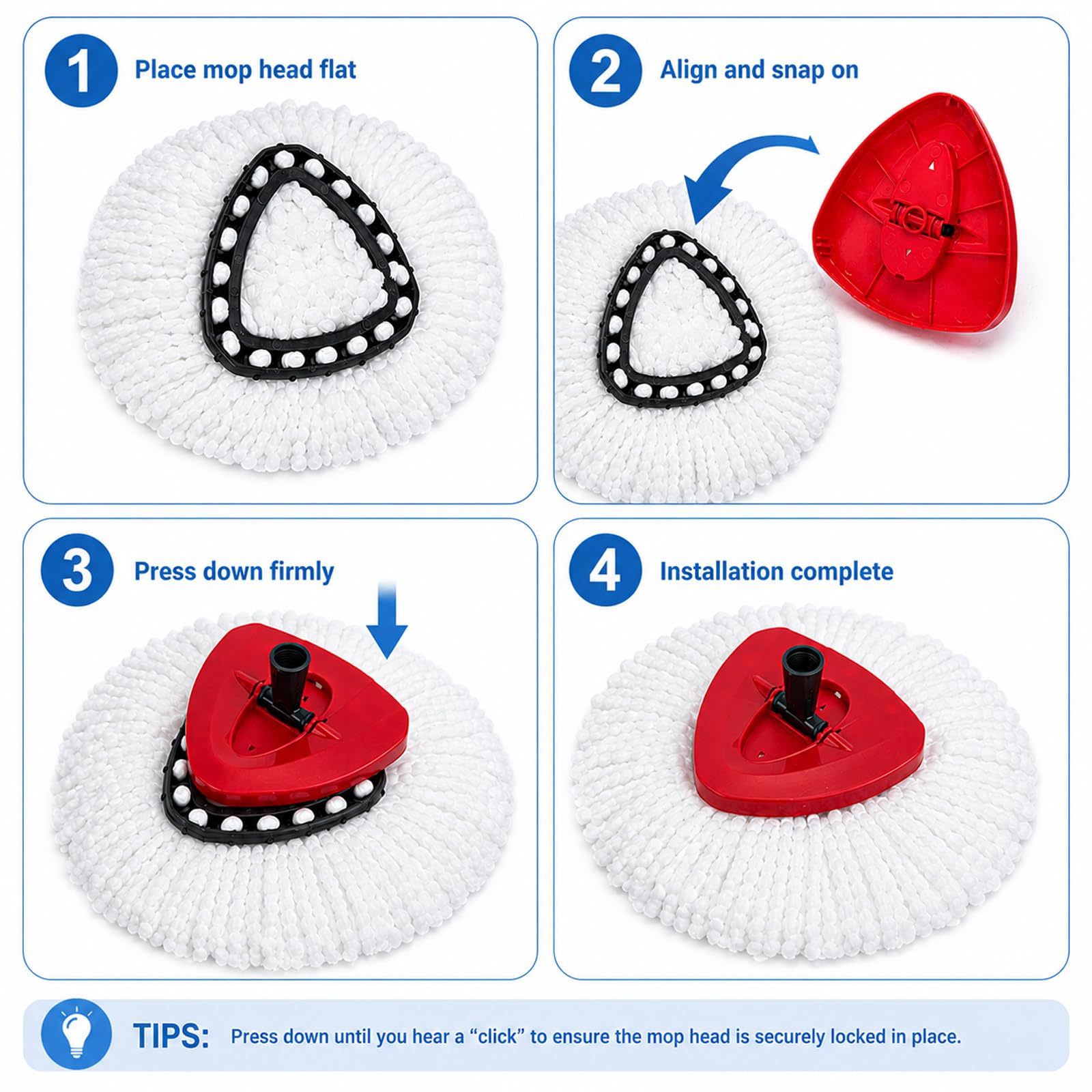 10 Pack Spin Mop Replacement Heads - ModHome Supplies