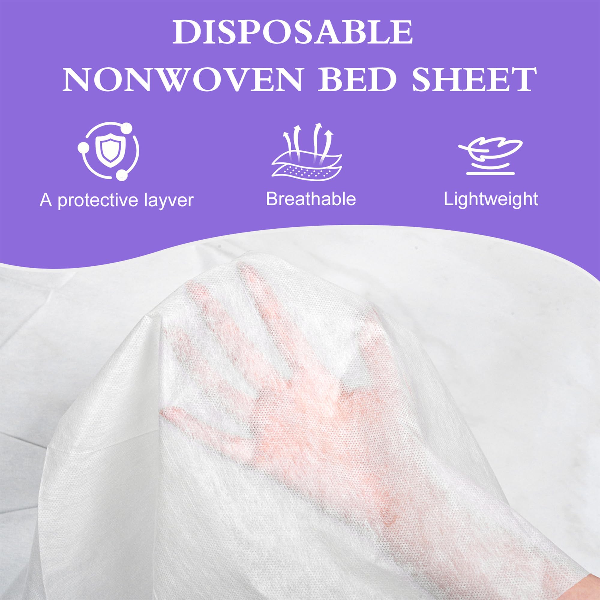 100 Pack Disposable Bed Sheets (100 Count)