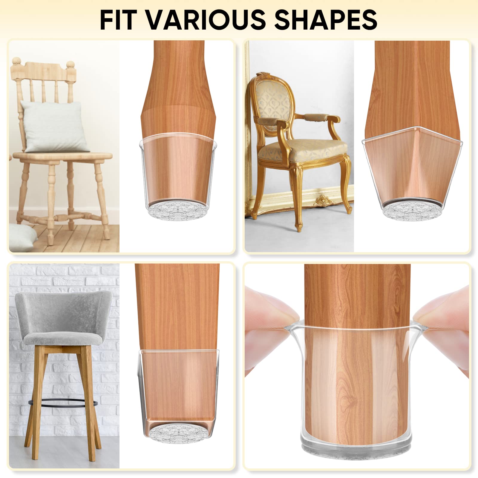 Silicone Chair Leg Floor Protectors