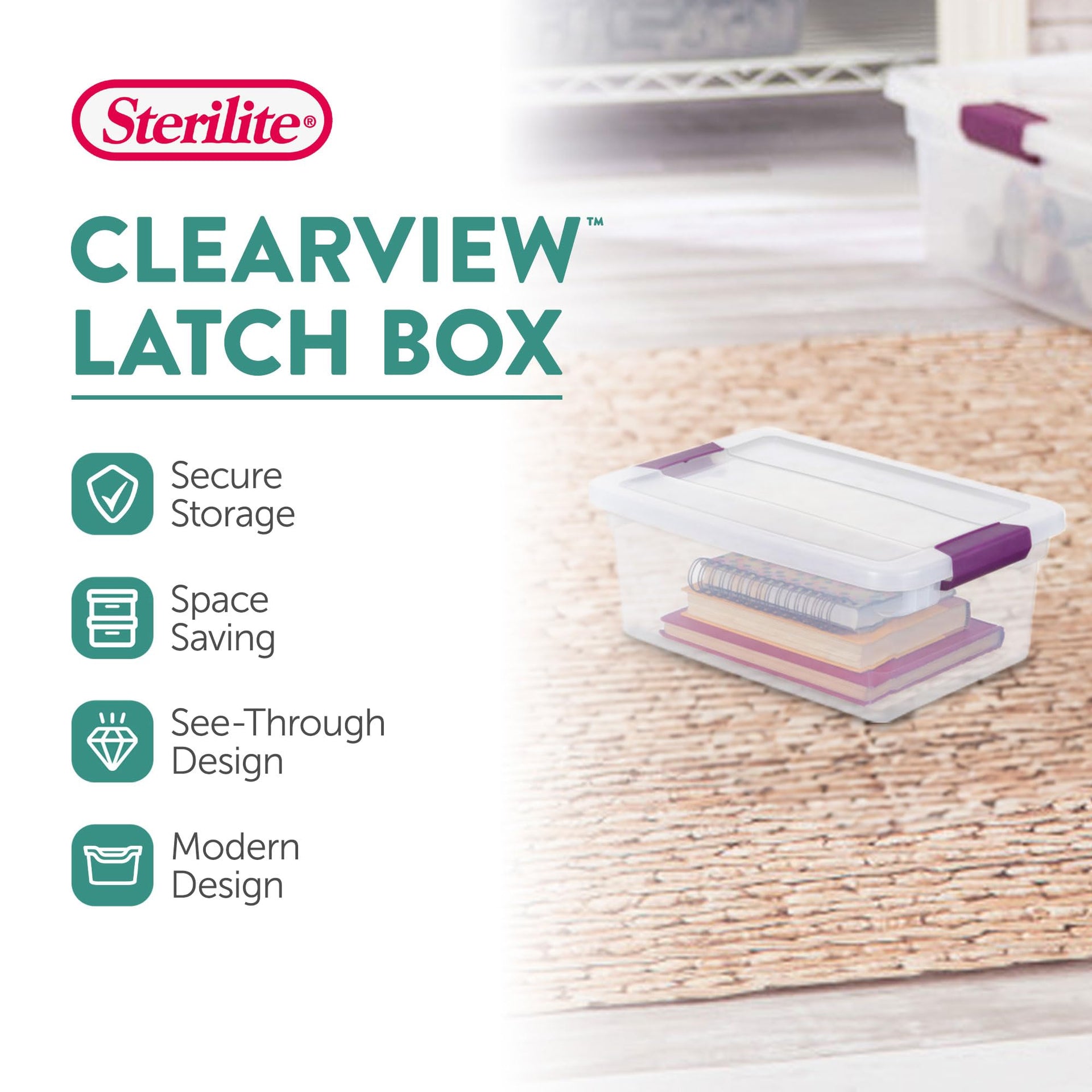 48 Pack ClearView Latch Box
