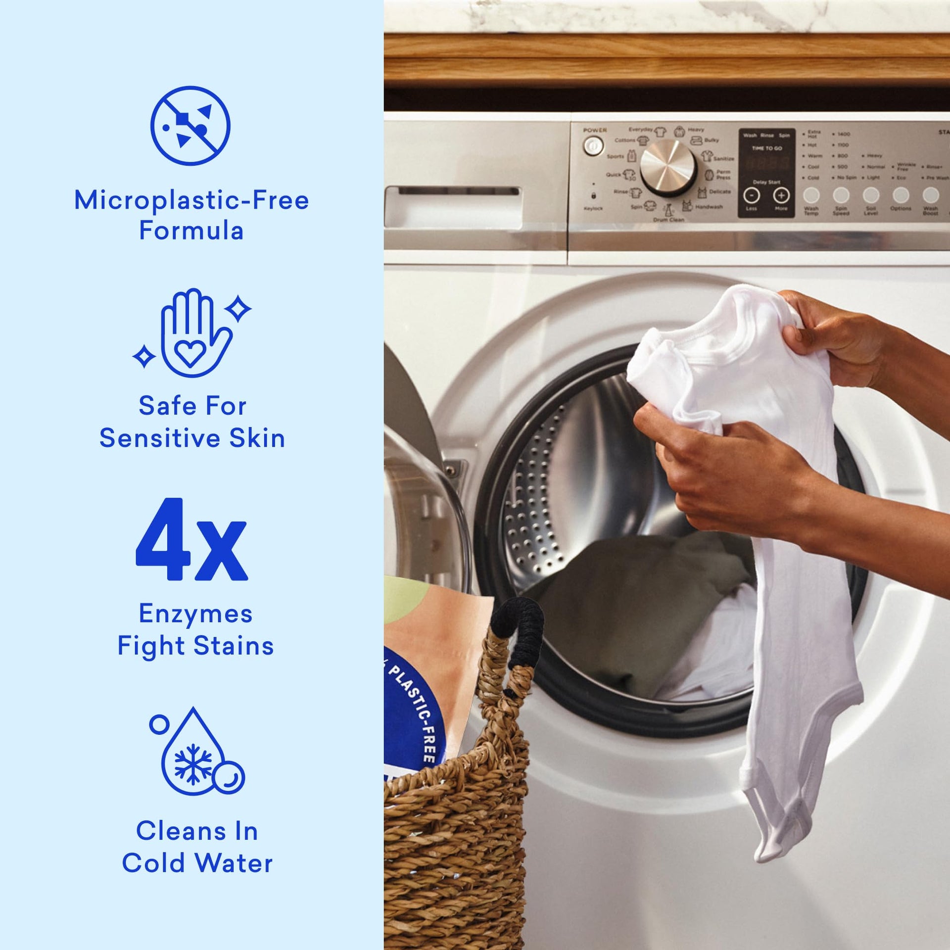 100% Plastic Free Laundry Detergent Tablets (60 Count)
