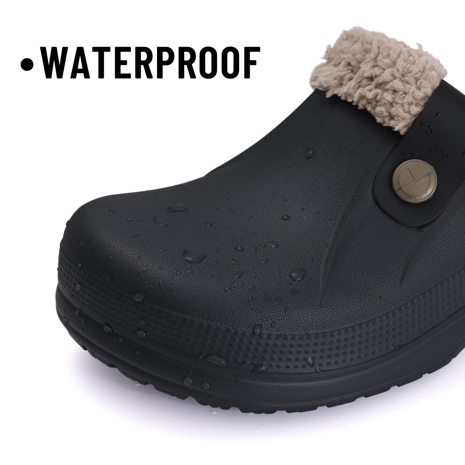 Fur Lined Clogs for Women & Men Fuzzy Slippers with Memory Foam