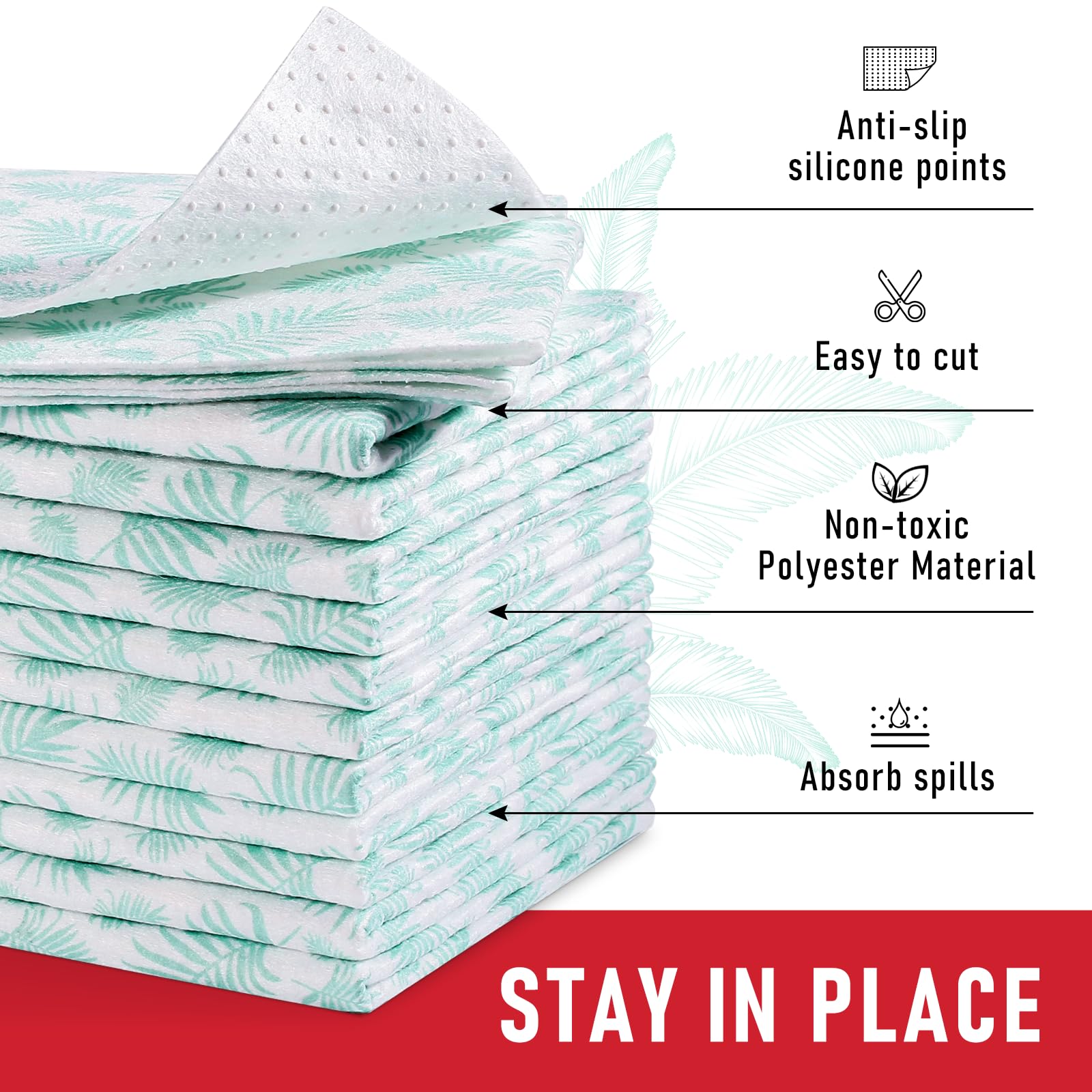 Absorbent Refrigerator Liners (24 Sq Ft)