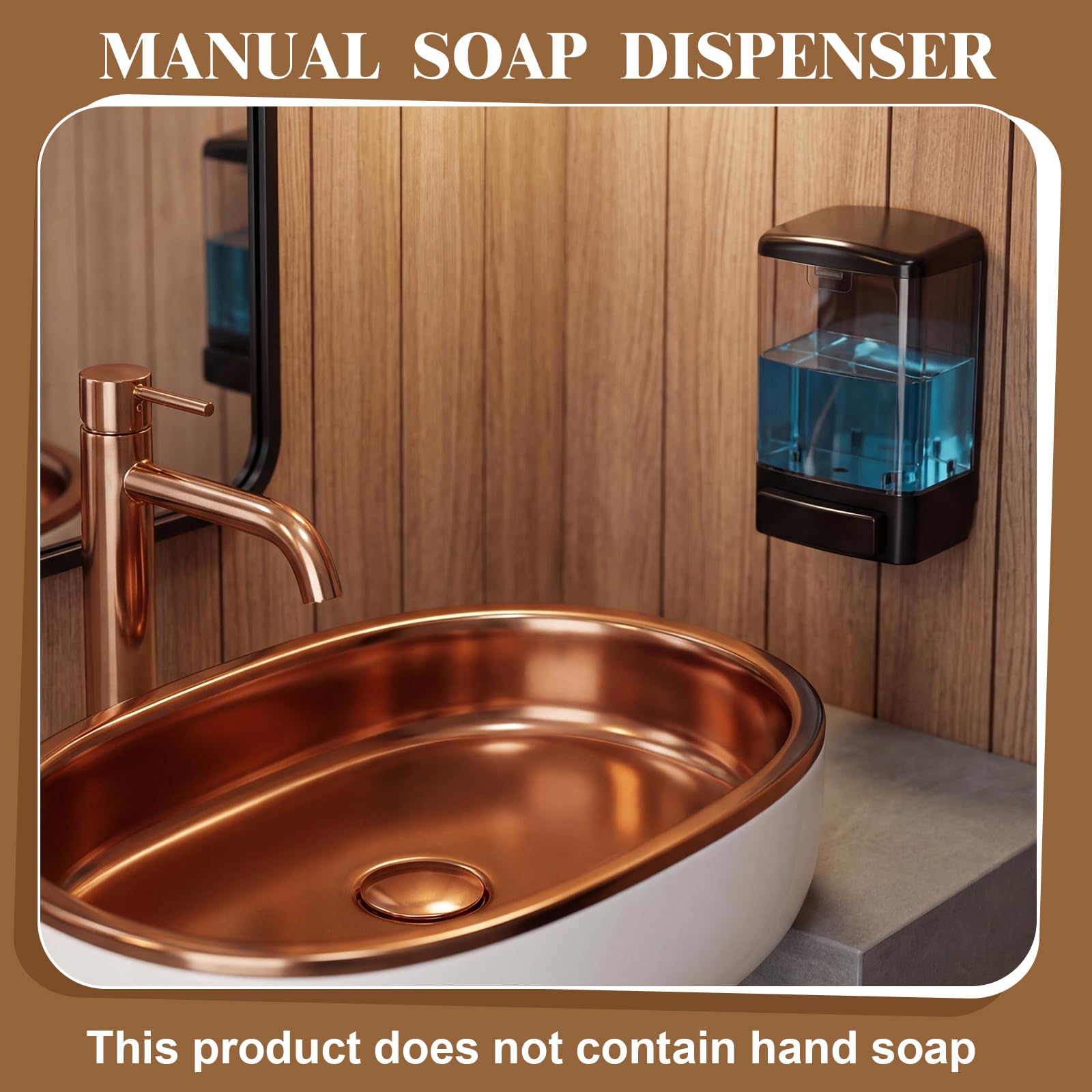 2 Pcs Wall Mounted Soap Dispenser (2 Count)