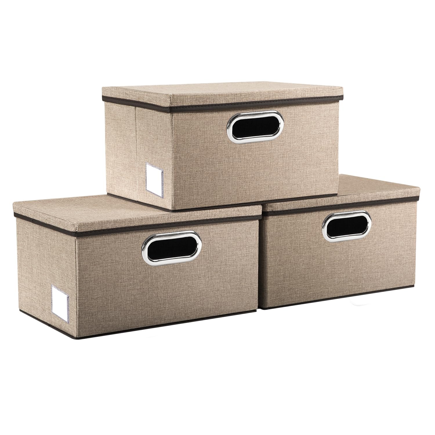 Storage Bins with Lids [3 (3 Count)