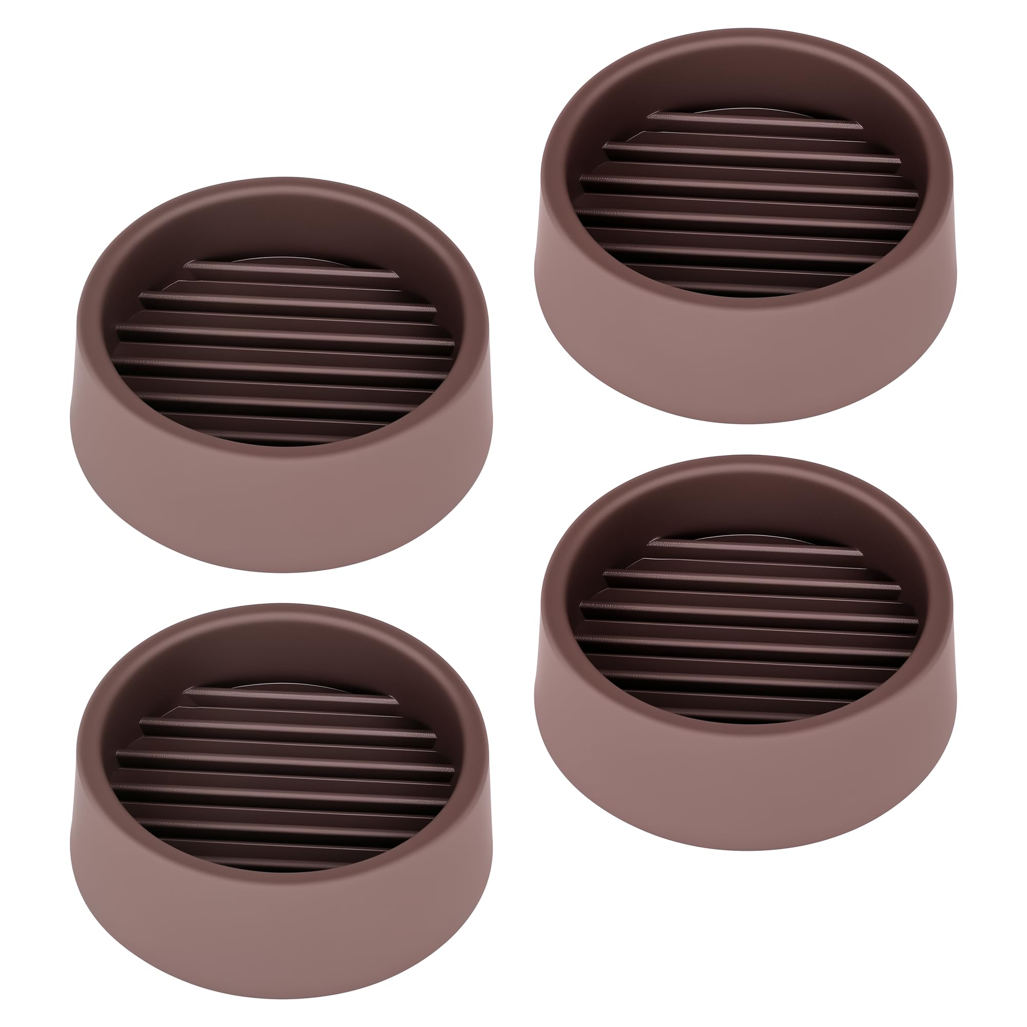 1.5X1.5 Round Rubber Caster Cups (4 Count)