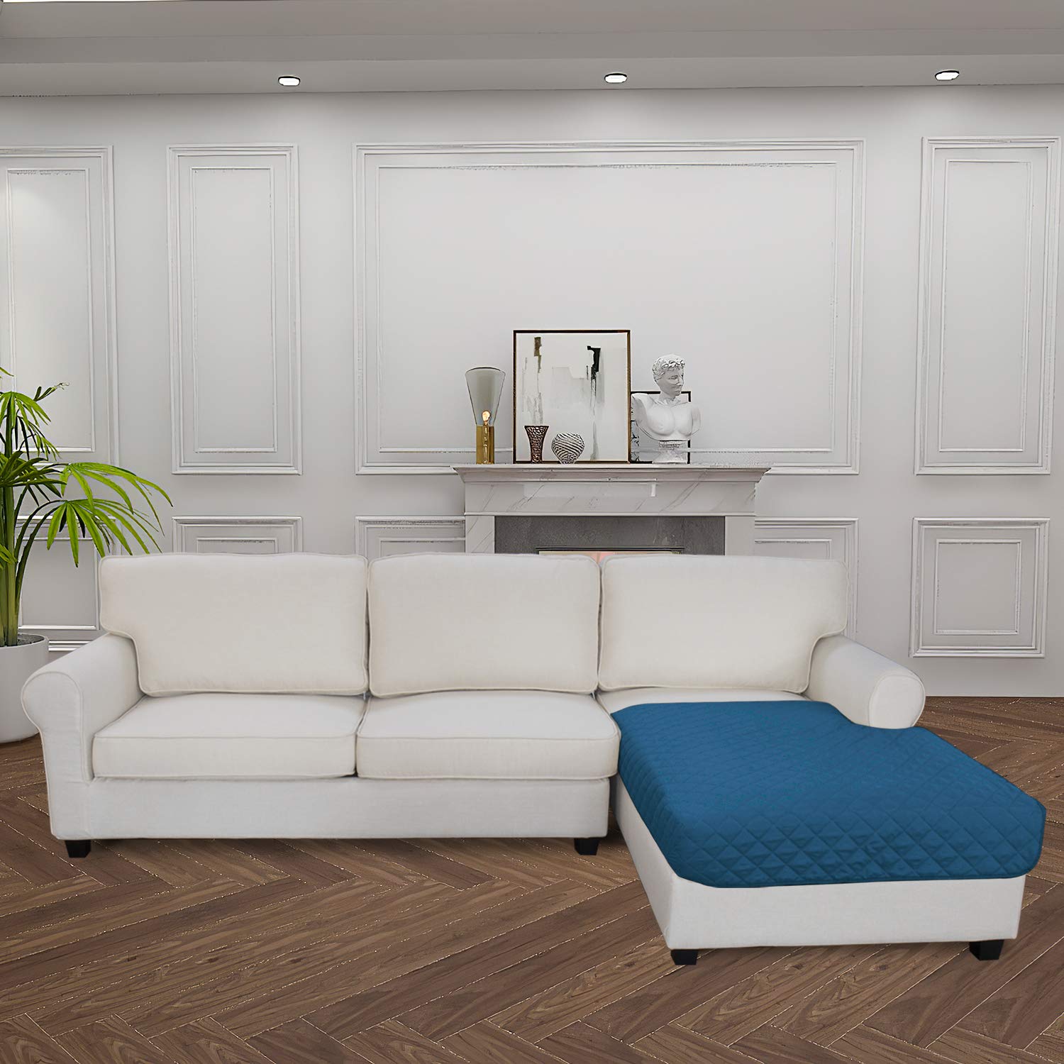 Sectional Couch Covers for Dogs L Shape Sofa Cover Reversible Sofa Slipcover Chaise Lounge Cover Furniture Protector Cover for Pets Dog Cat