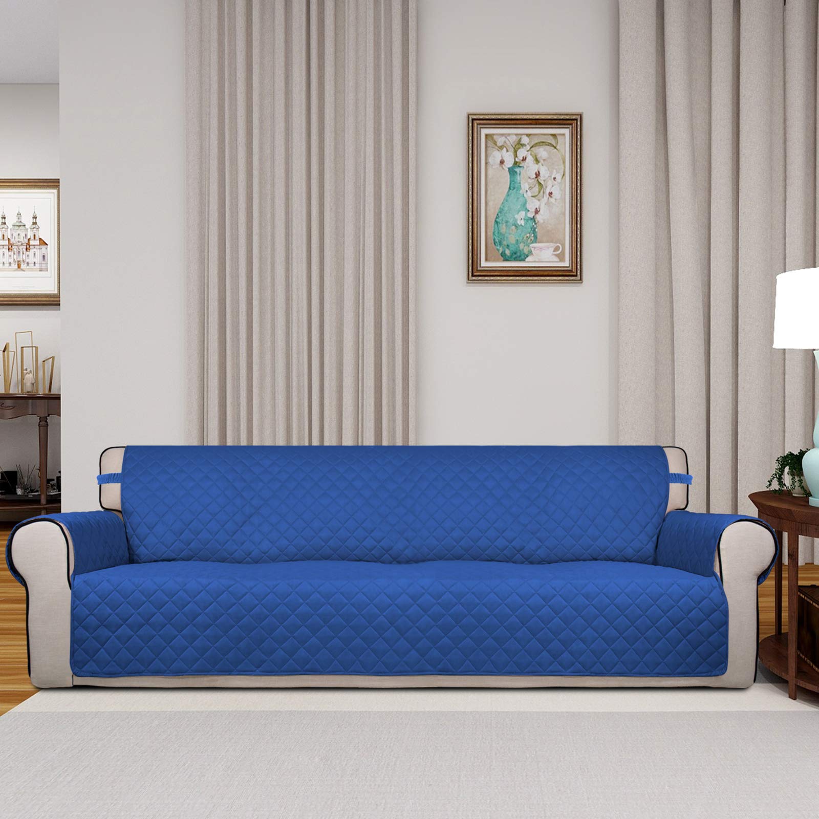 Reversible Quilted Couch Covers for Dogs Sofa Cover 4 Seater 88"