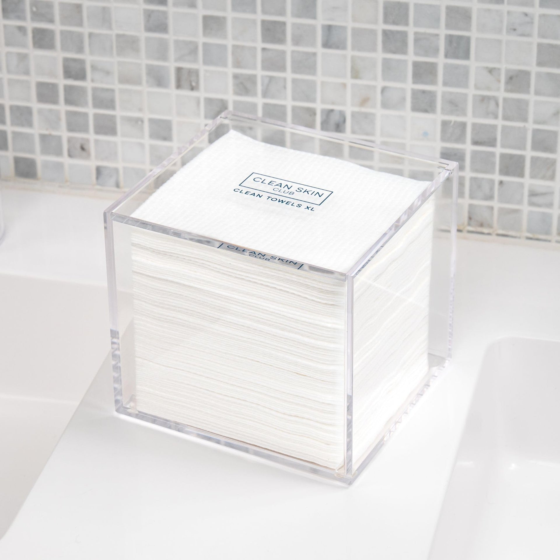 Clear Acrylic Box for Clean Towels XL