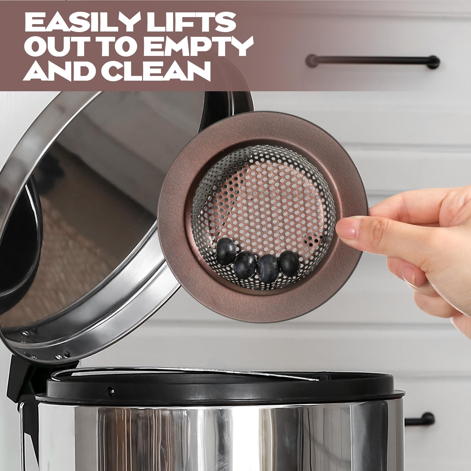 2 Pcs Kitchen Sink Drain Strainer 4.4 Inch (2 Count)