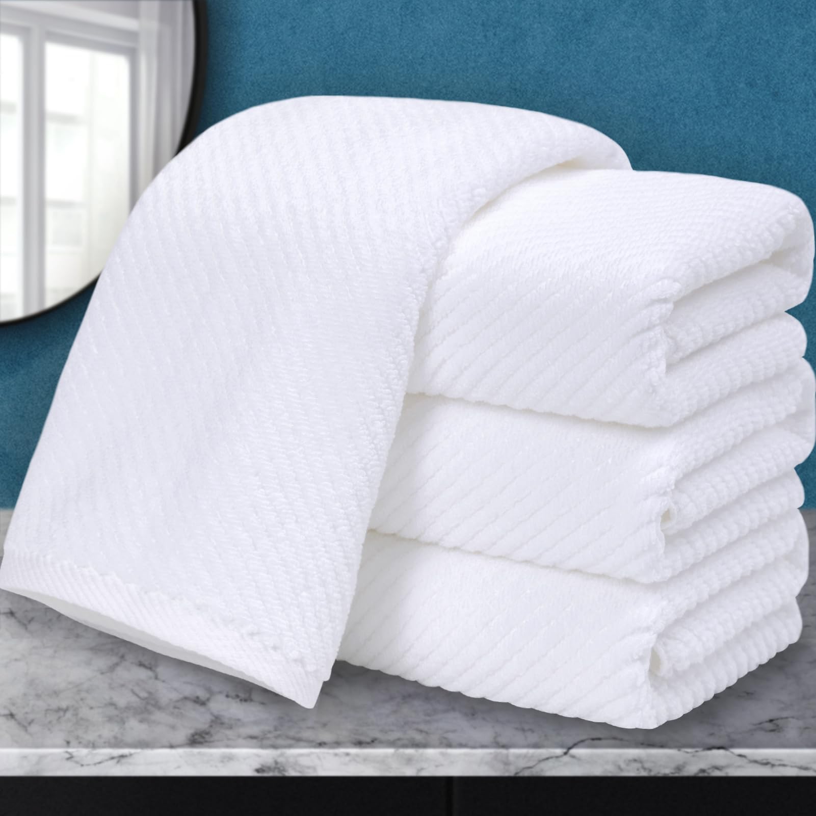 White Hand Towels 4PC (4 Count)