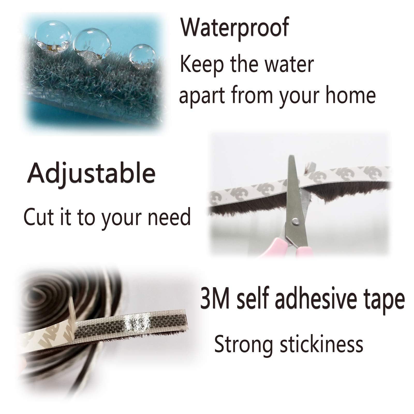 Weather Stripping Brush for Sliding Windows (16.5 Foot)
