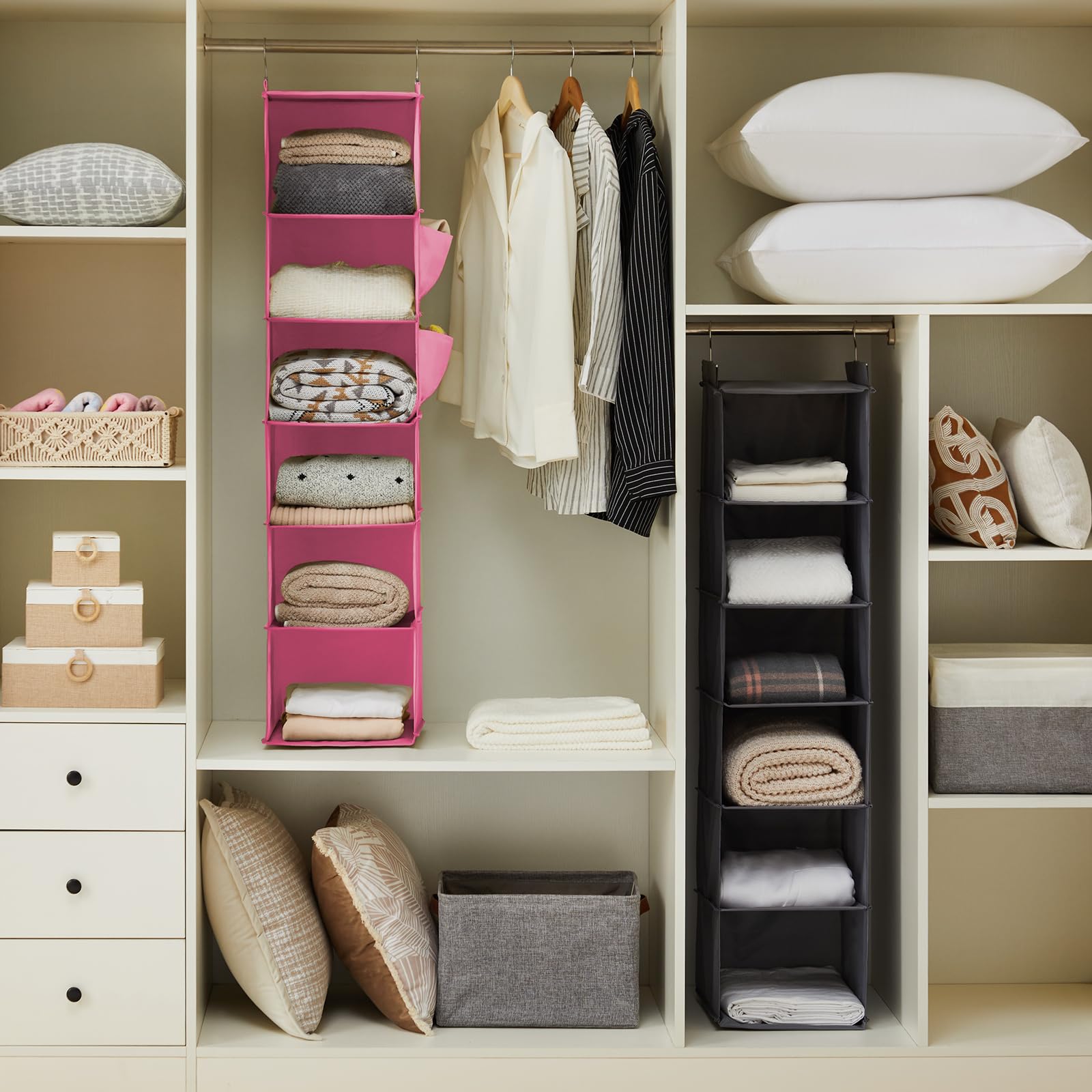 Hanging Closet Organizer and Storage (6 Count)