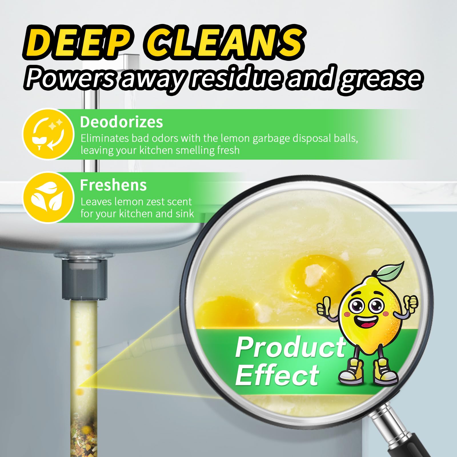 50 Count Garbage Disposal Cleaner and Deodorizer (6.7 Ounce)